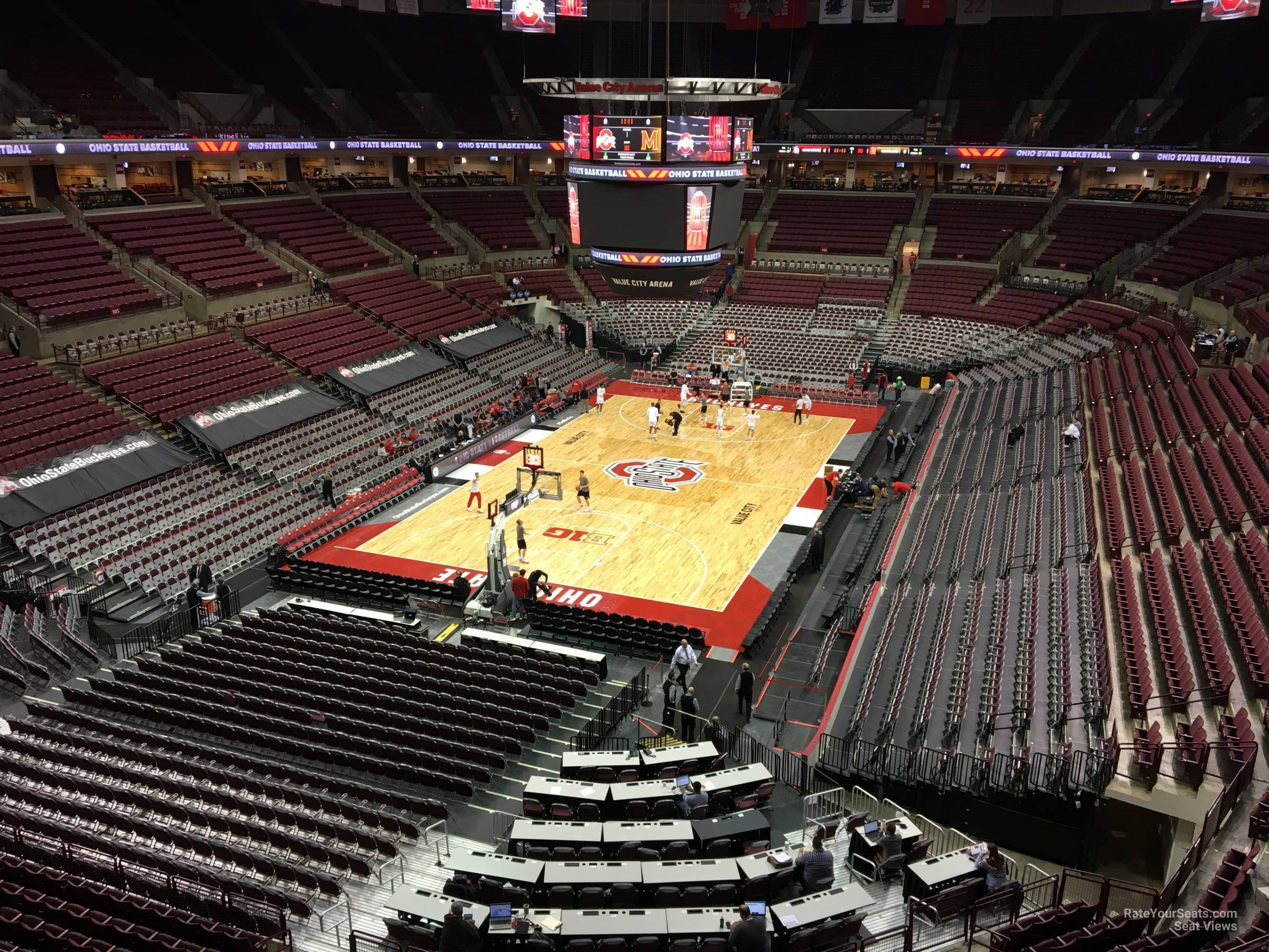 section 329, row a seat view  for basketball - schottenstein center