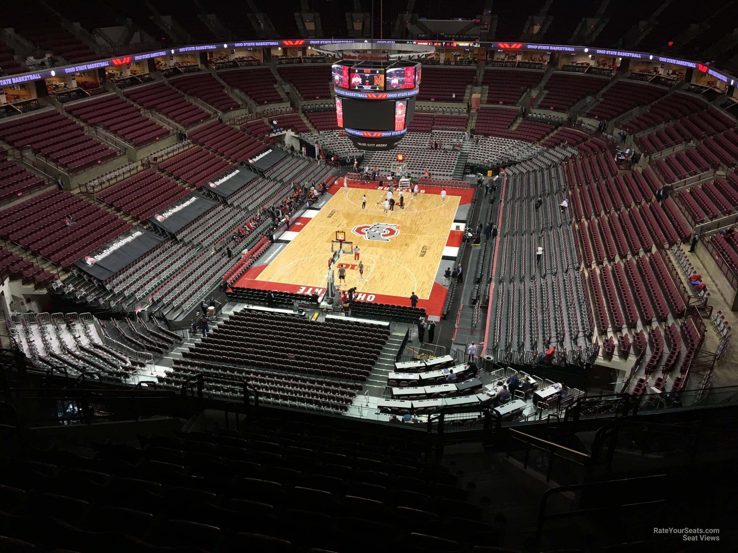 section 330, row m seat view  for basketball - schottenstein center
