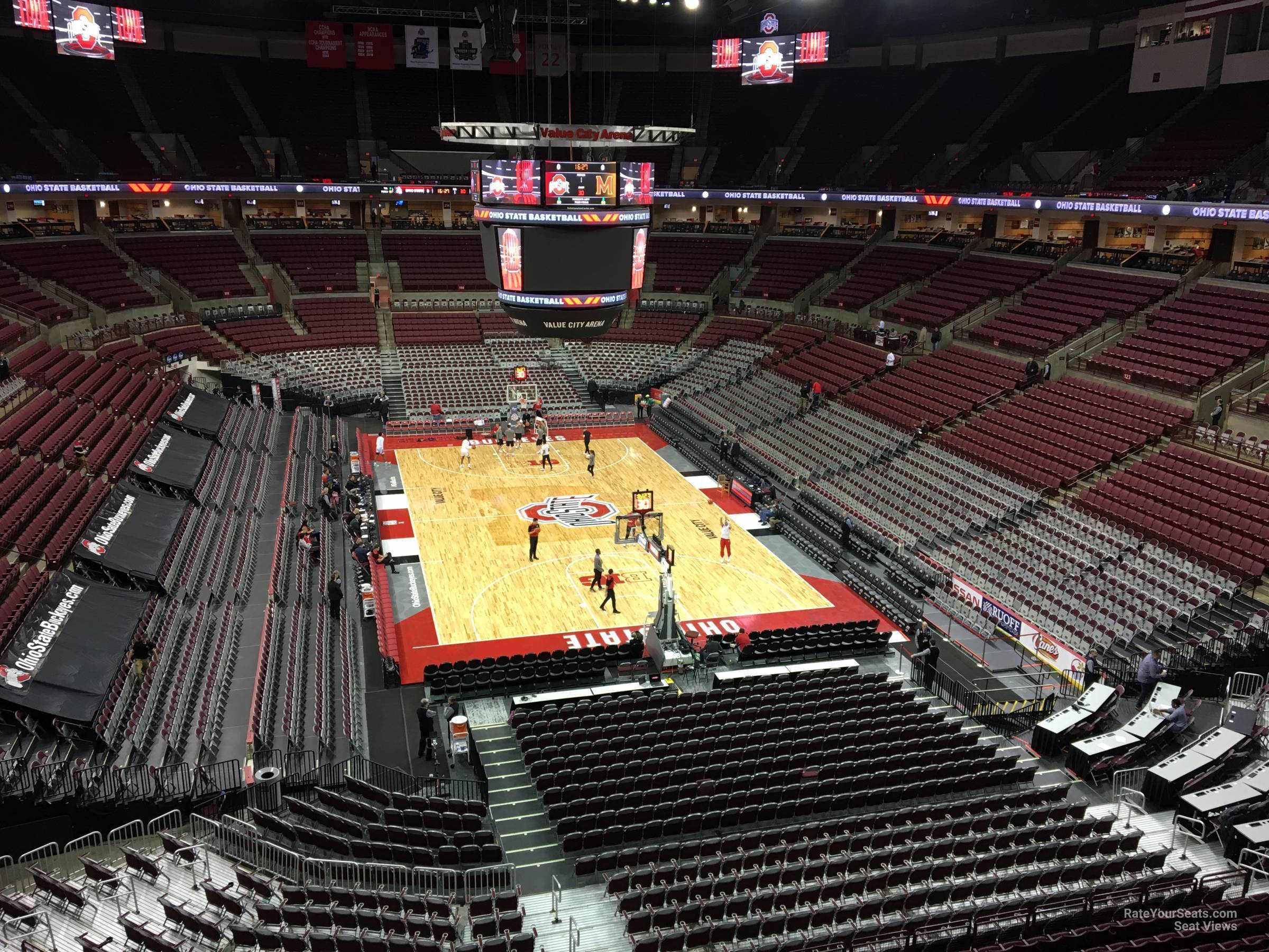 section 332, row a seat view  for basketball - schottenstein center