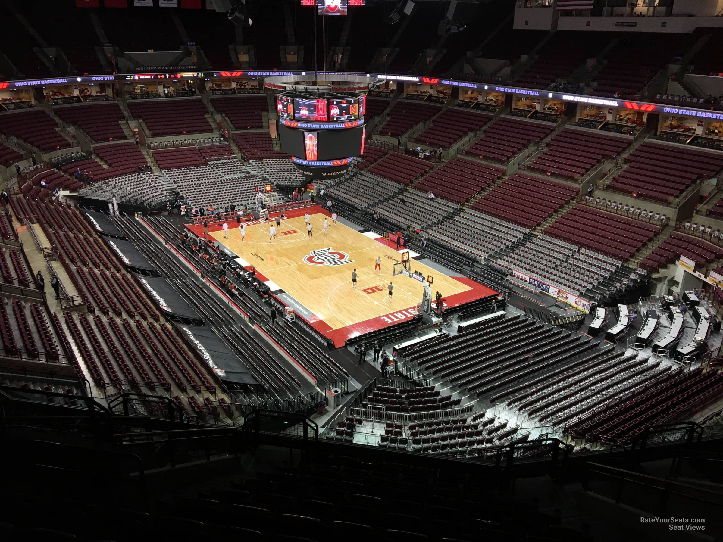 section 334, row m seat view for basketball - schottenstein center