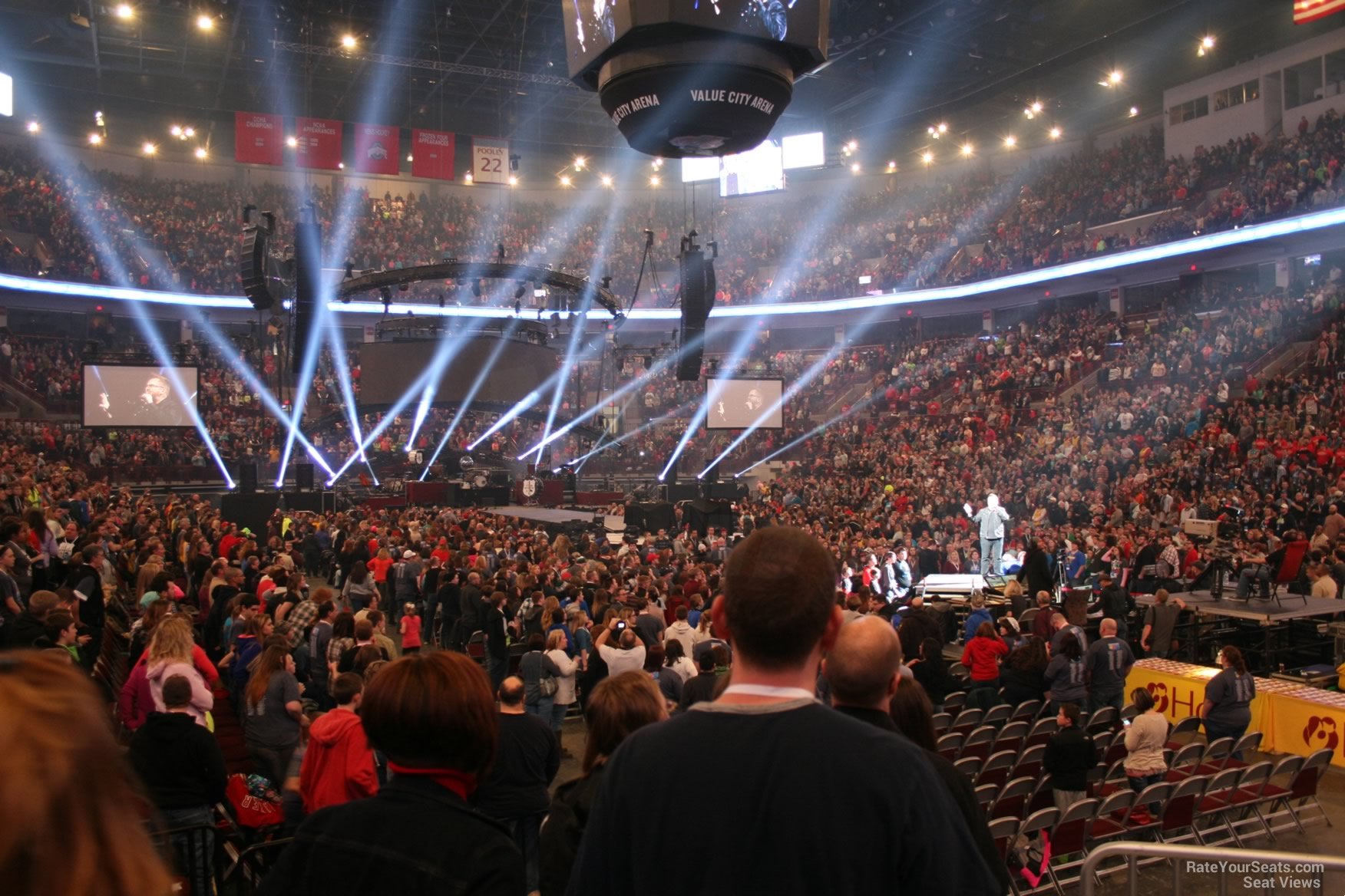 section 101, row h seat view  for concert - schottenstein center