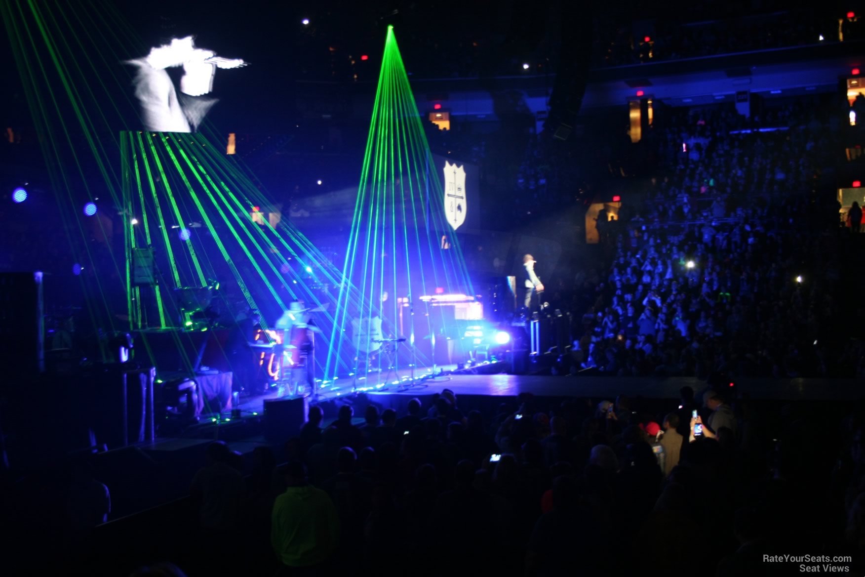 section 106, row h seat view  for concert - schottenstein center