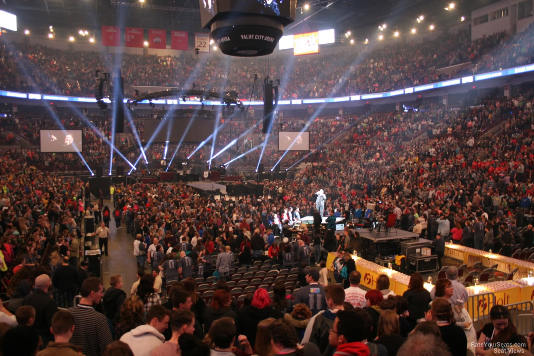 section 134, row h seat view  for concert - schottenstein center