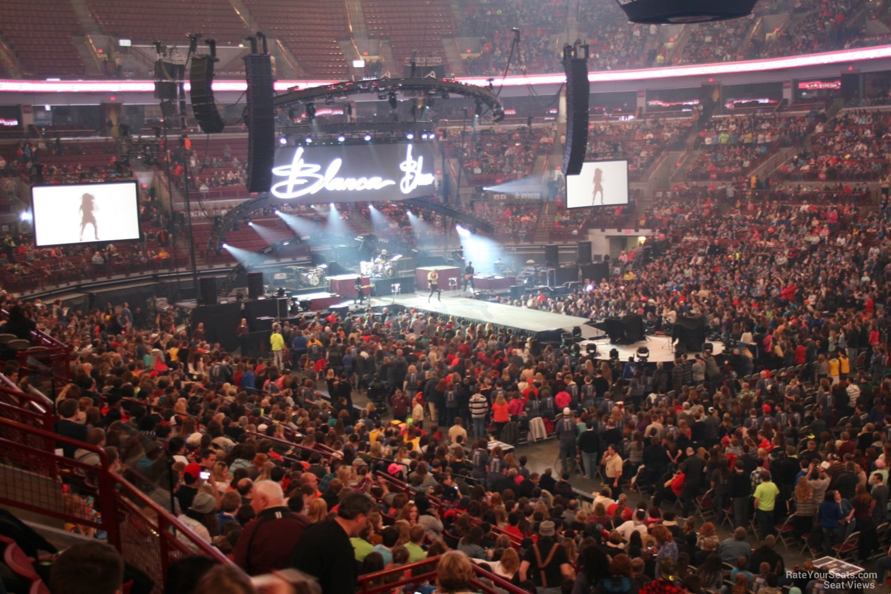 section 203, row d seat view  for concert - schottenstein center