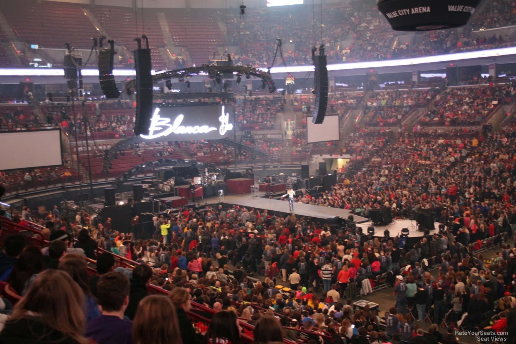section 204, row d seat view  for concert - schottenstein center