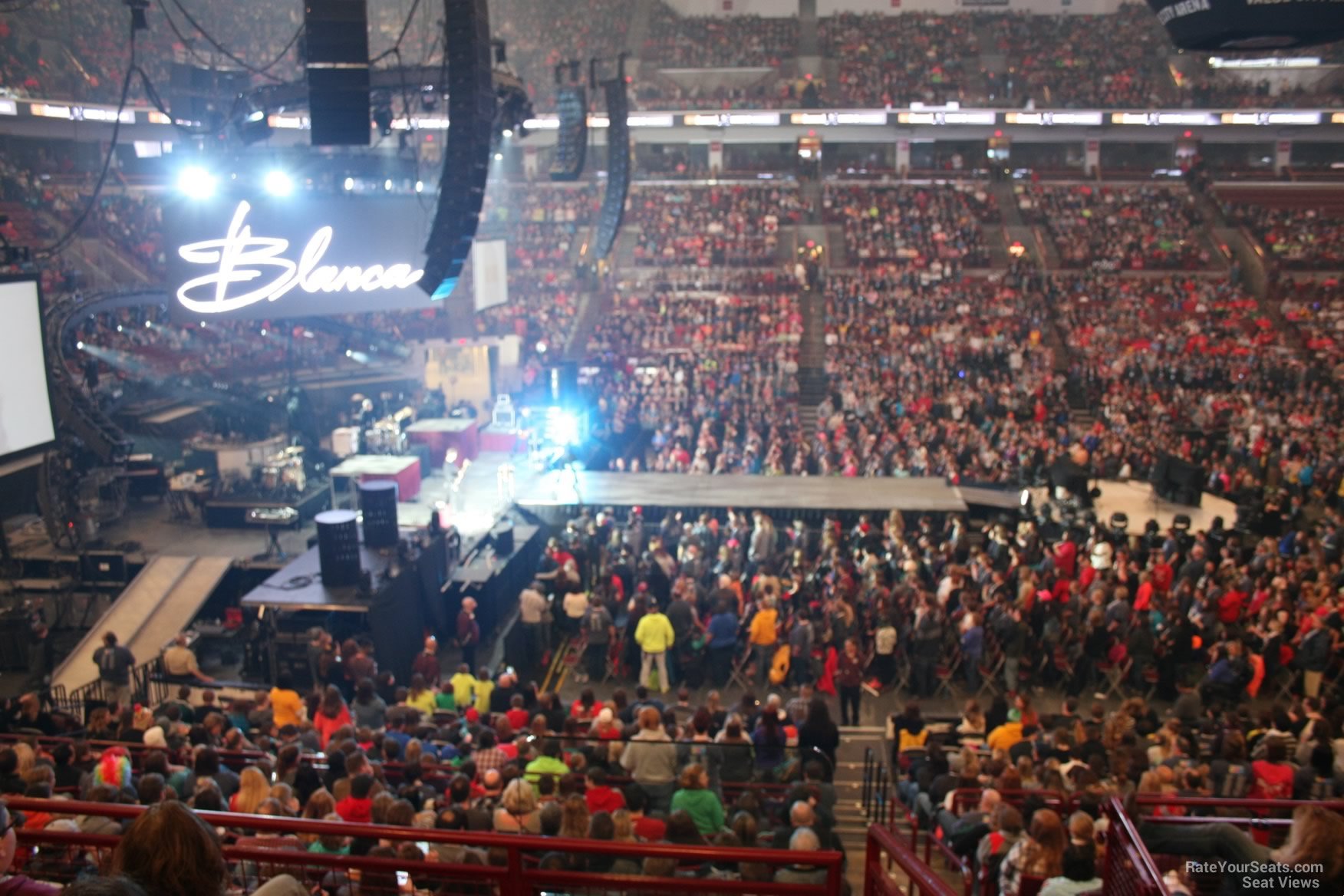 section 207, row d seat view  for concert - schottenstein center