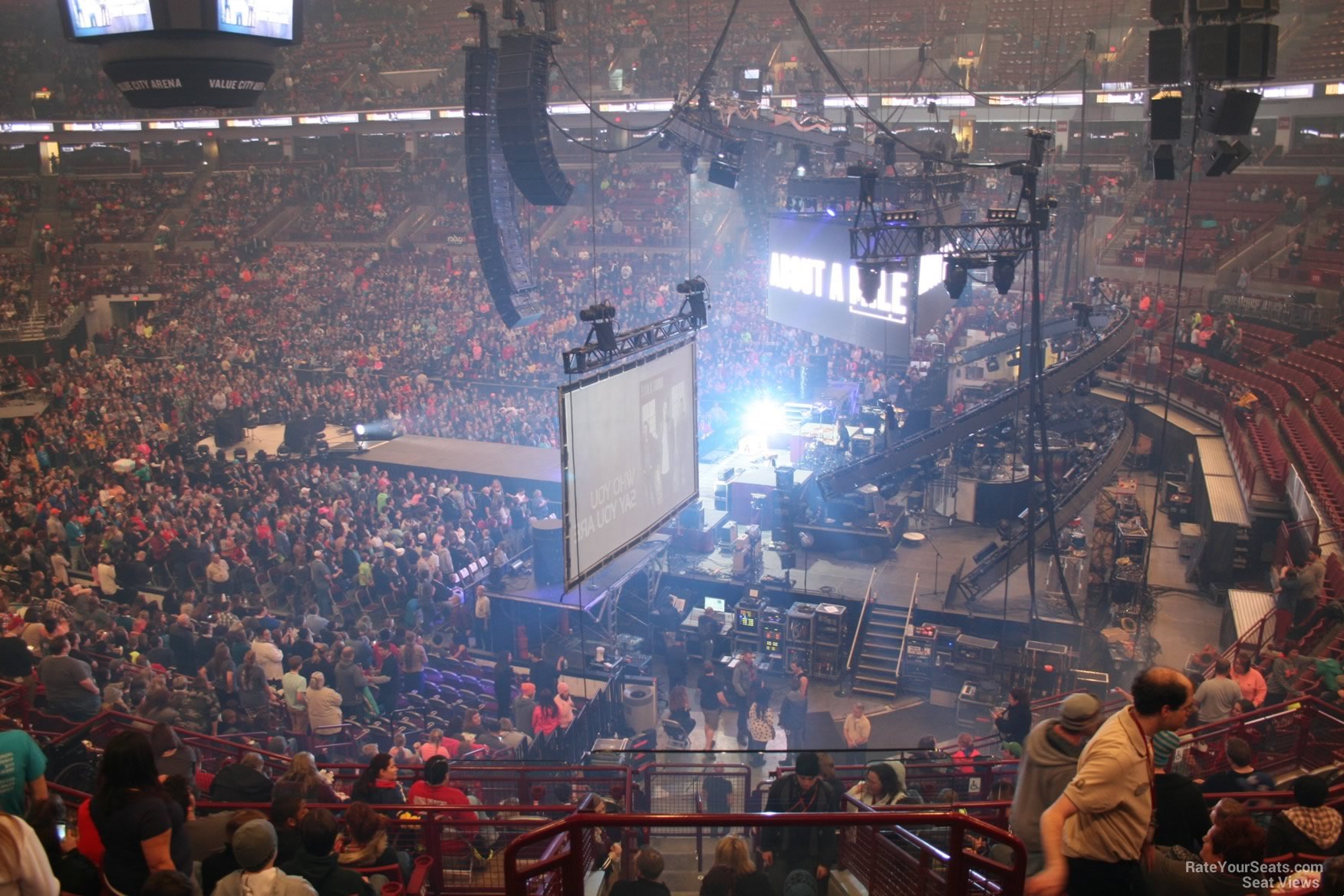 section 220, row d seat view  for concert - schottenstein center