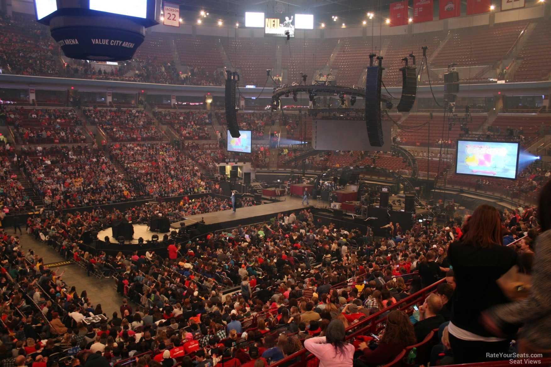 section 224, row d seat view  for concert - schottenstein center