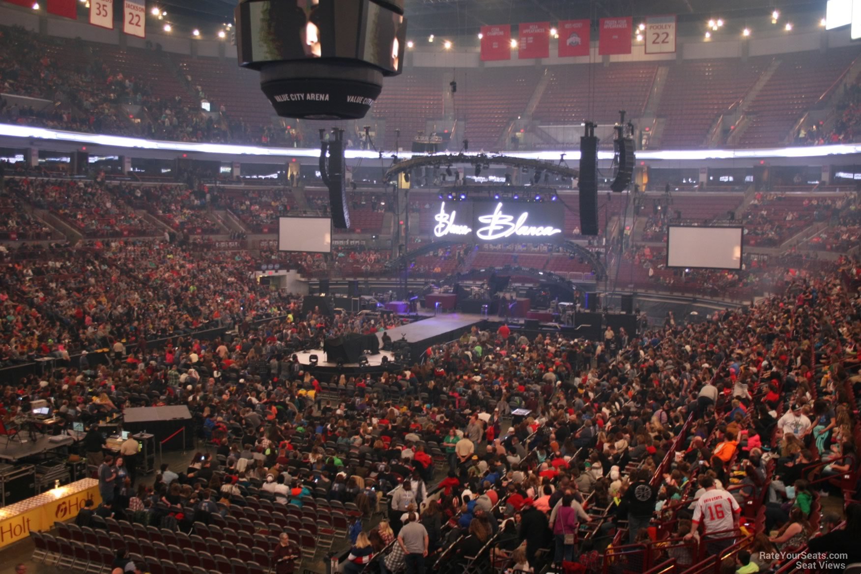 section 227, row d seat view  for concert - schottenstein center