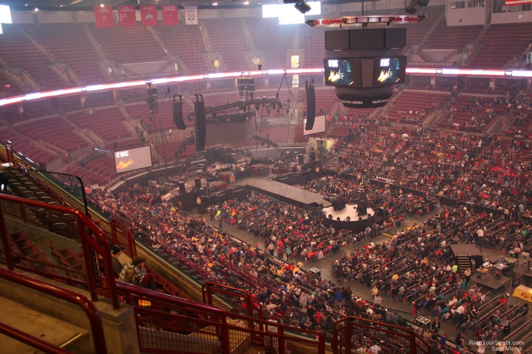 section 302, row j seat view  for concert - schottenstein center