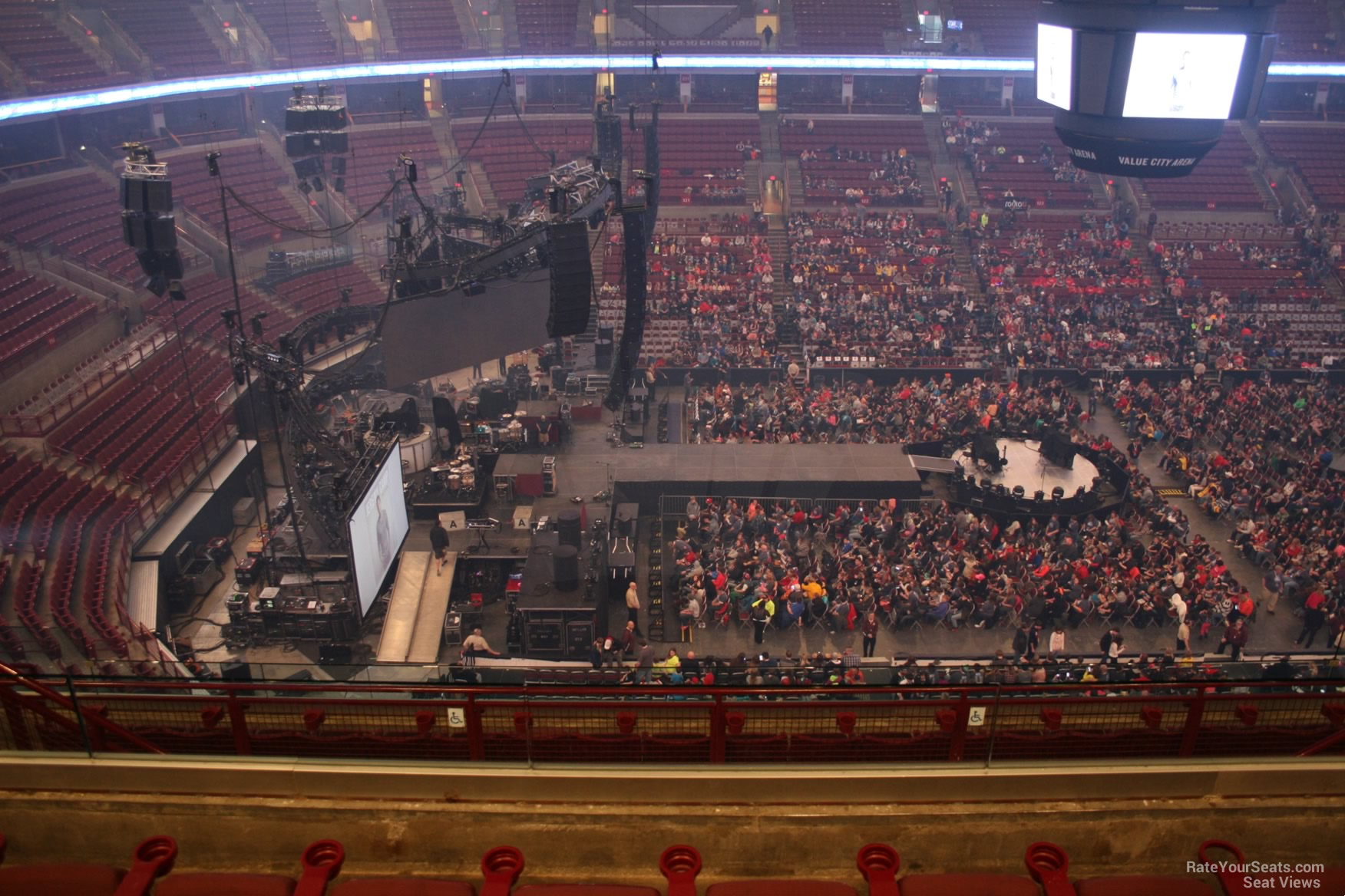 section 307, row j seat view  for concert - schottenstein center