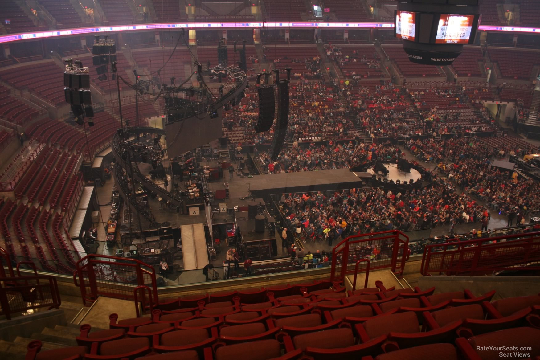 section 308, row j seat view  for concert - schottenstein center