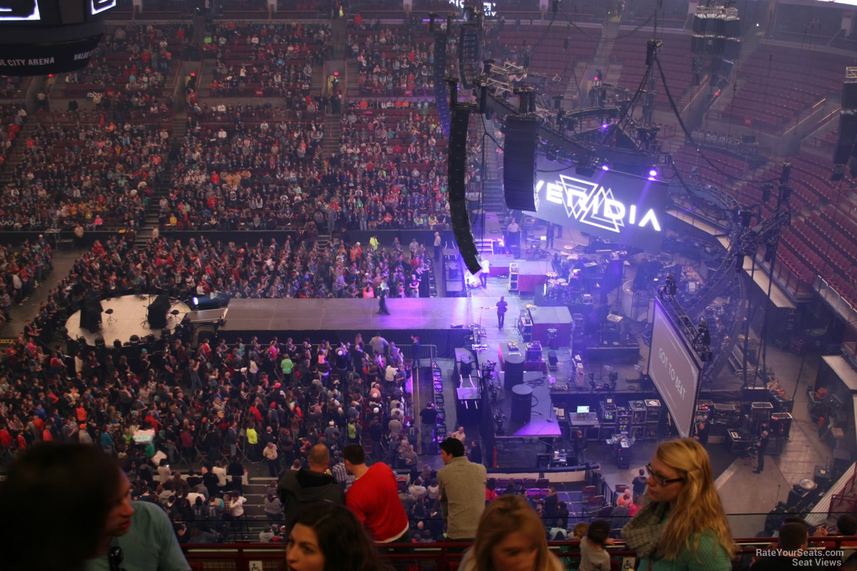 section 321, row j seat view  for concert - schottenstein center