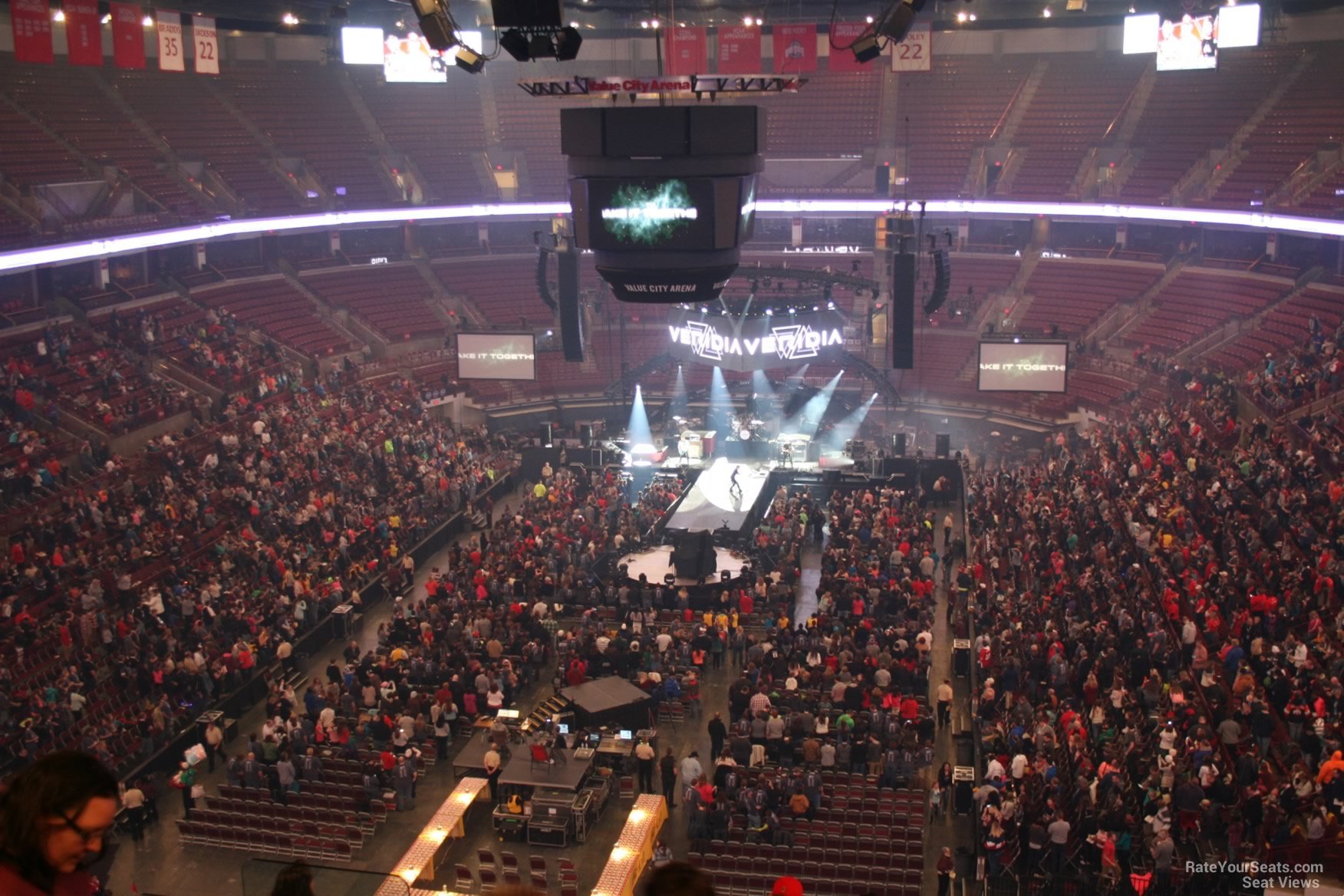 section 330, row j seat view  for concert - schottenstein center