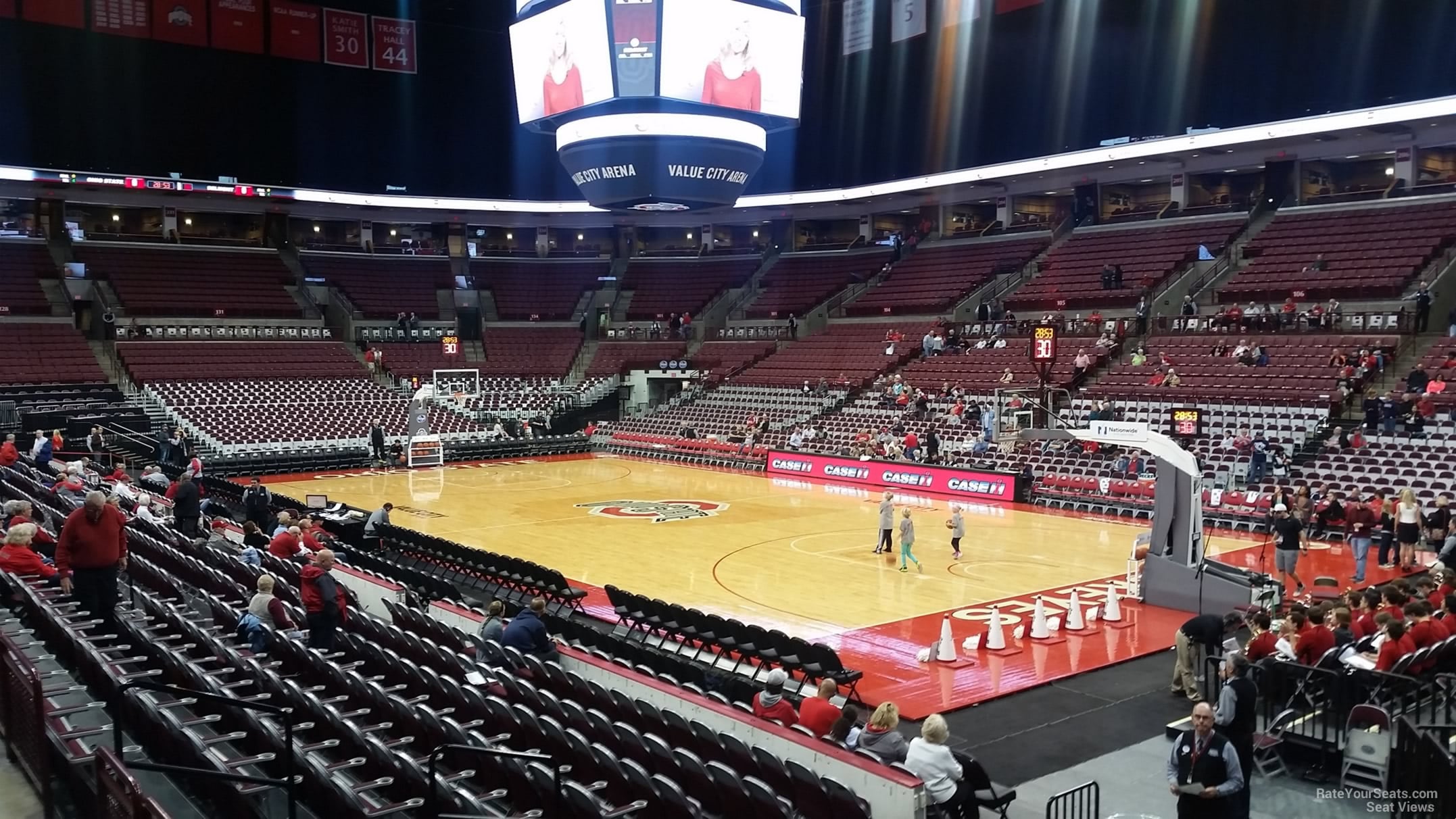 section 118, row p seat view  for basketball - schottenstein center
