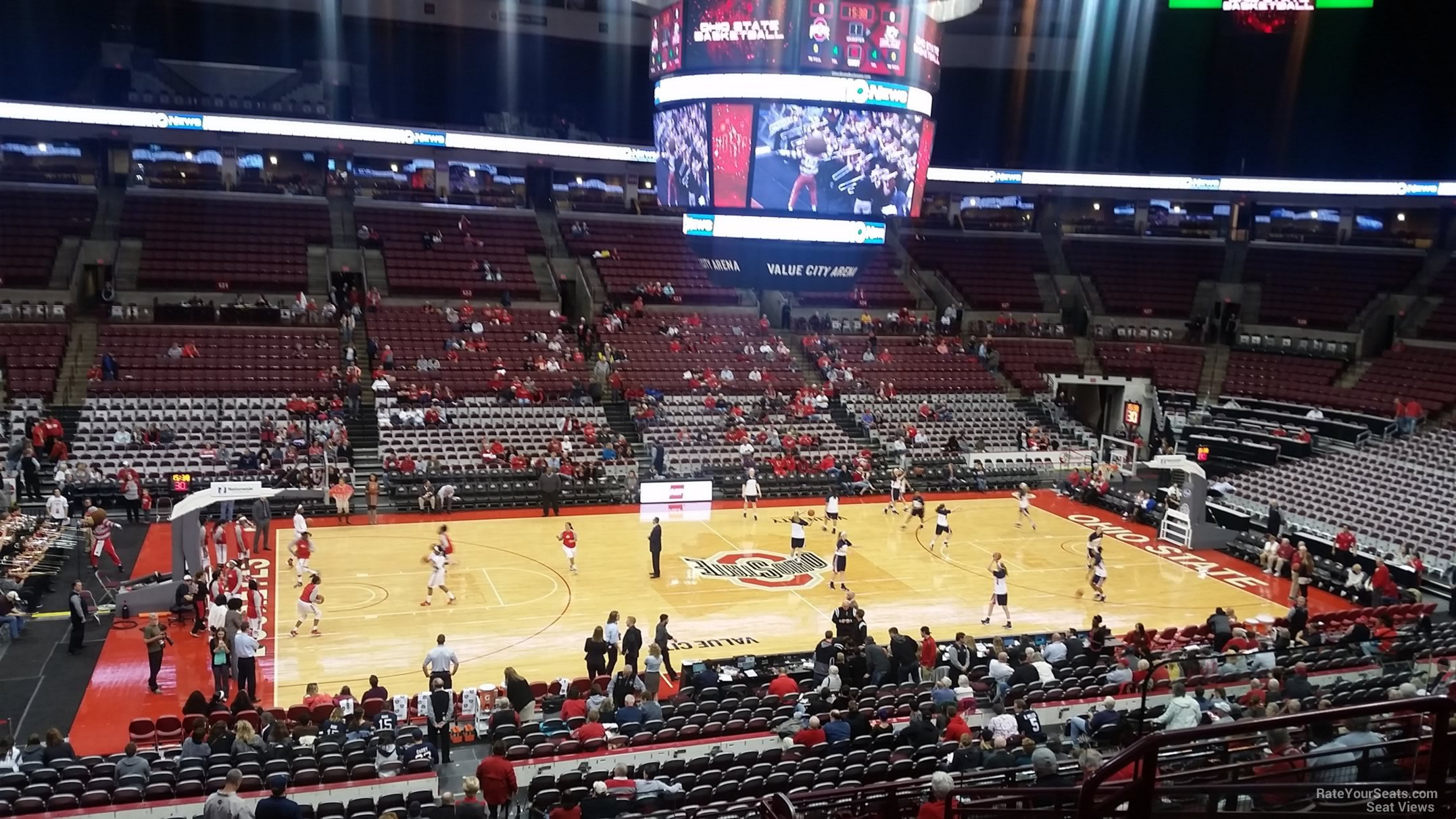 section 207, row h seat view  for basketball - schottenstein center