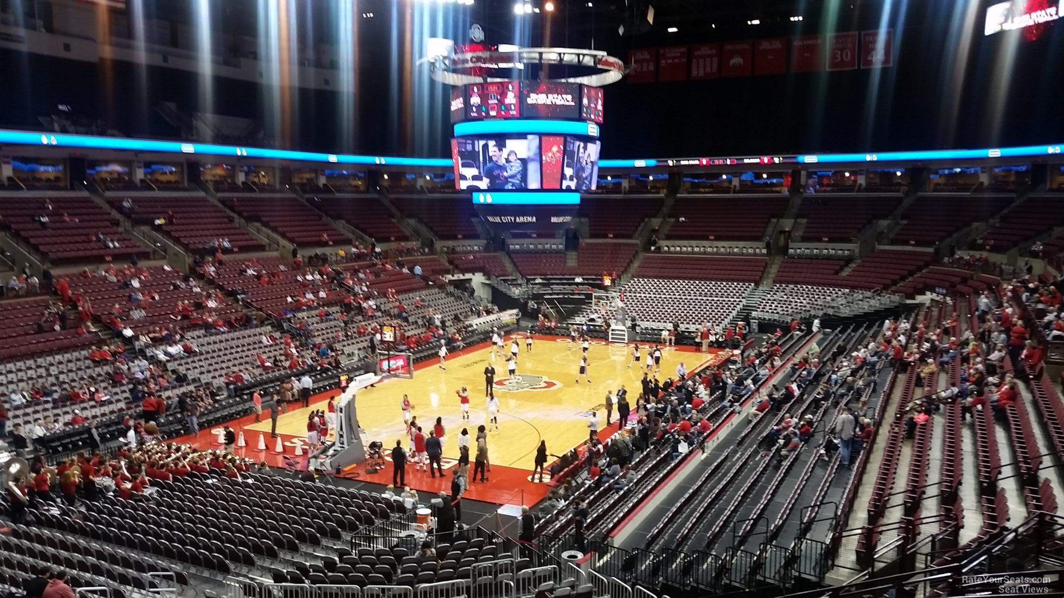 section 211, row h seat view  for basketball - schottenstein center