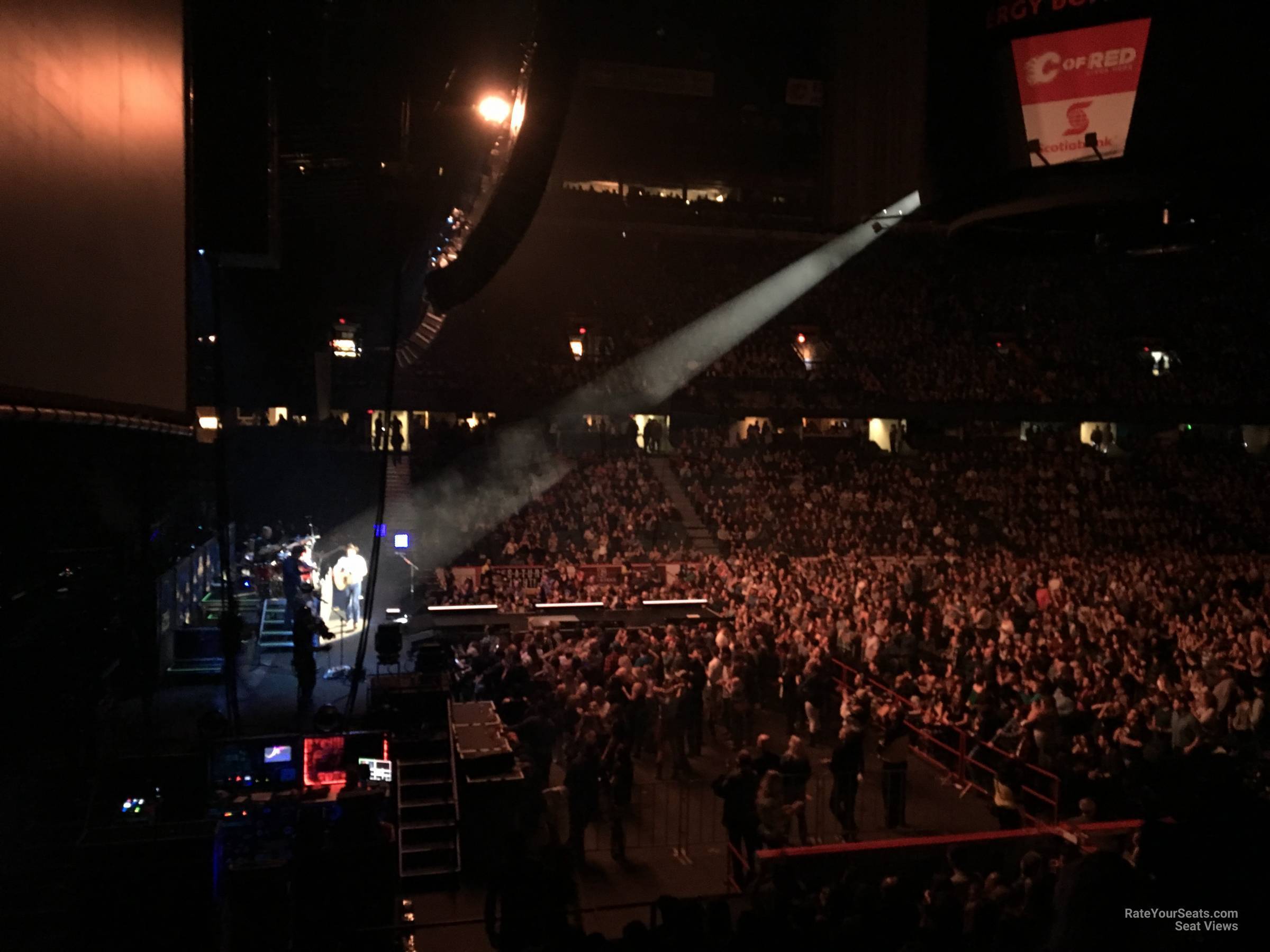 section 107, row 12 seat view  for concert - scotiabank saddledome