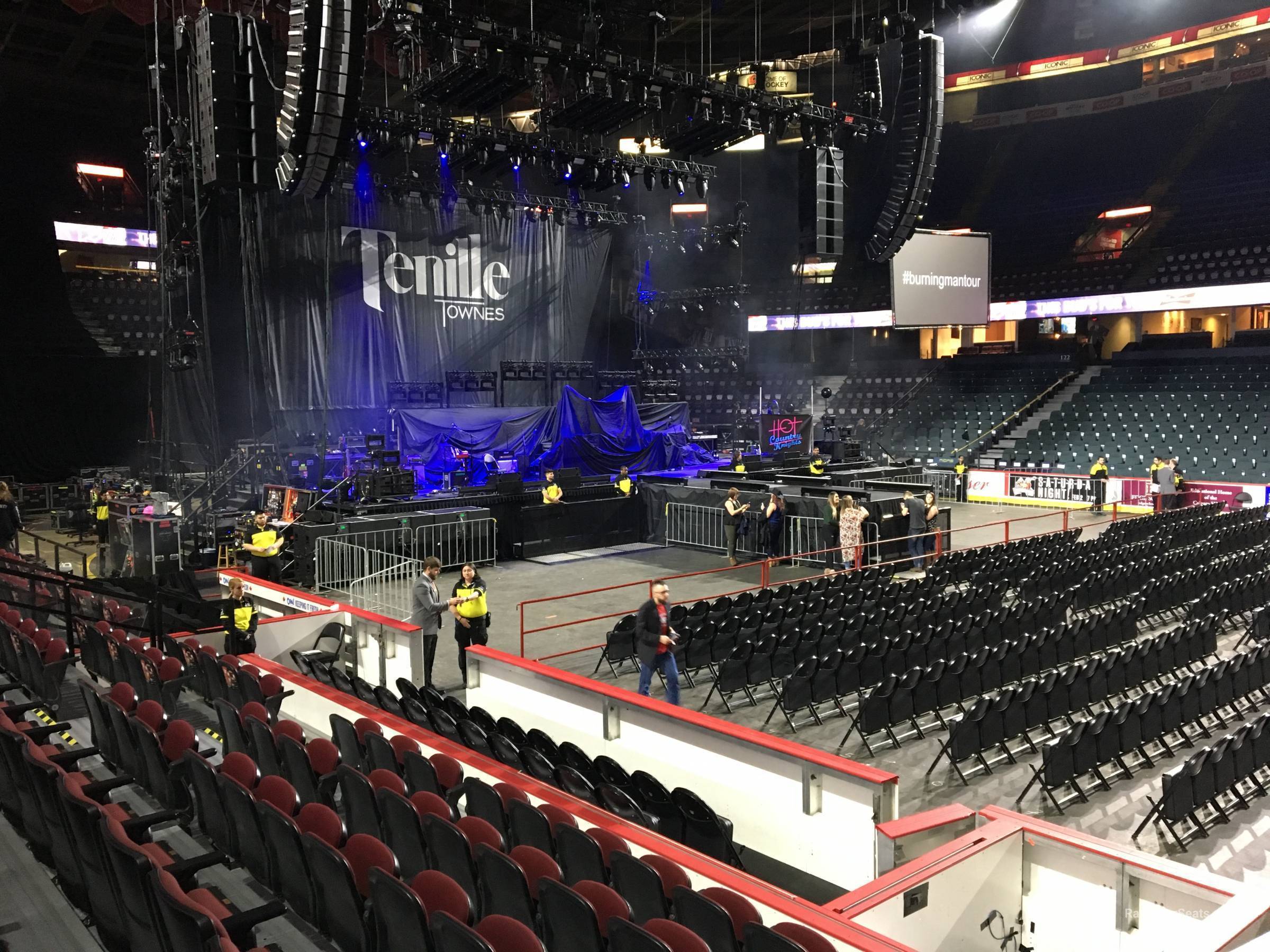 section 109, row 5 seat view  for concert - scotiabank saddledome