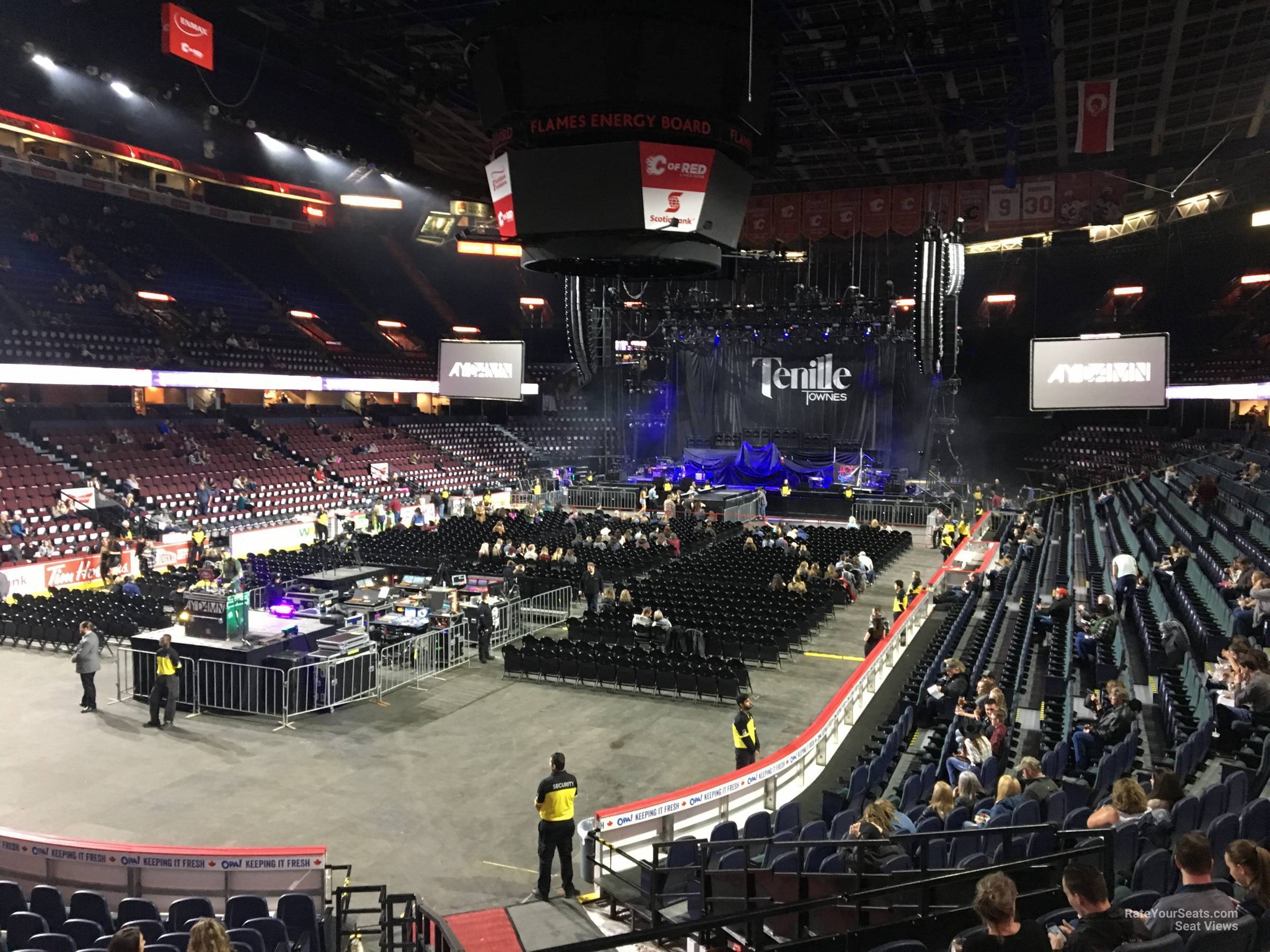 section 117, row 12 seat view  for concert - scotiabank saddledome