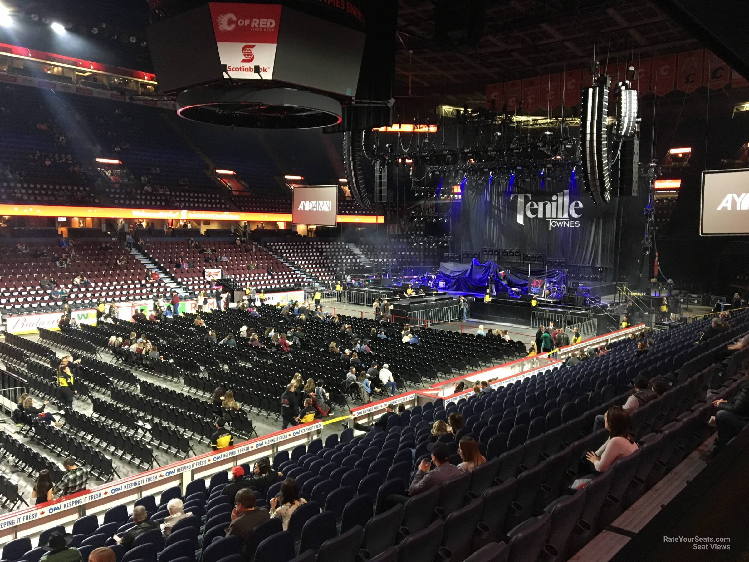 section 119, row 12 seat view  for concert - scotiabank saddledome