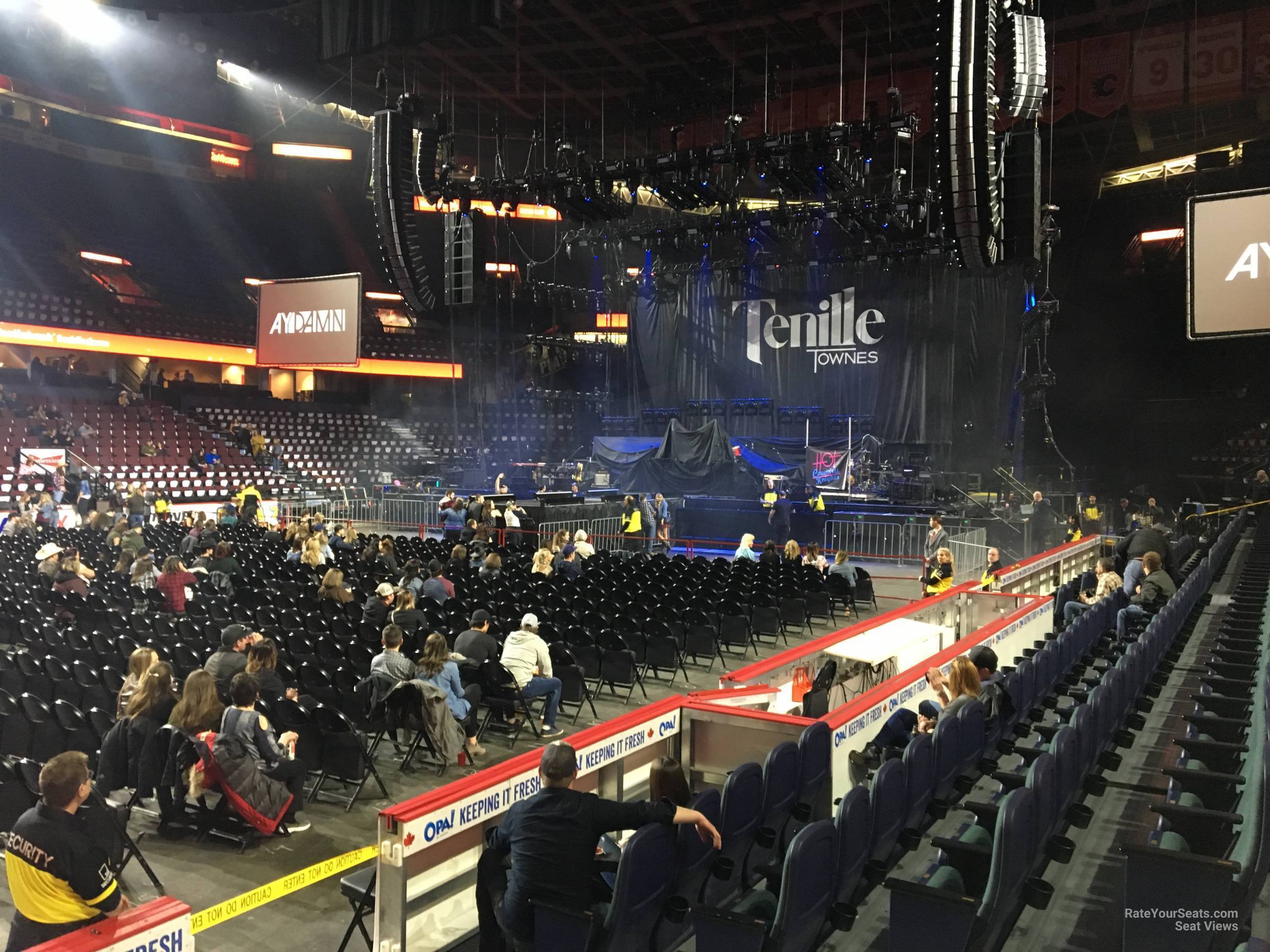 scotiabank saddledome section 119 concert seating saddledome seating chart roughnecks