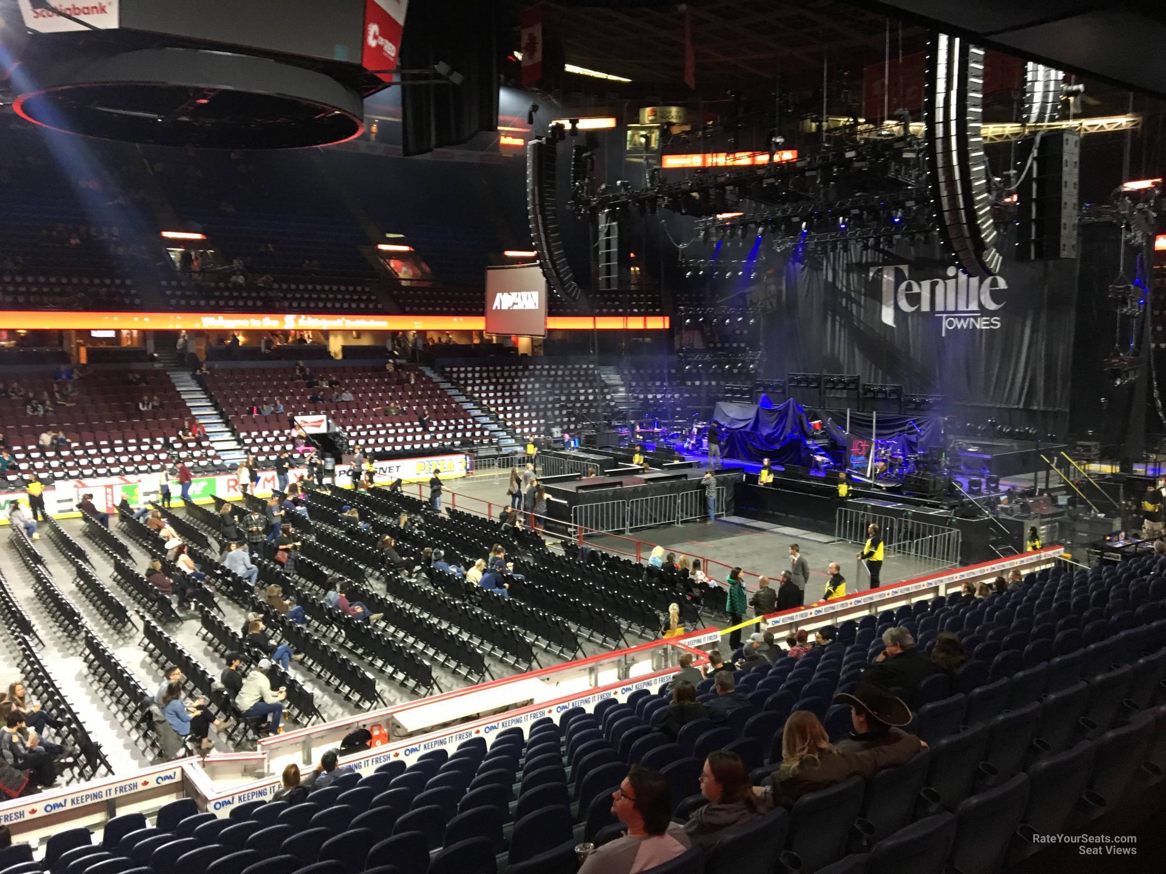 section 120, row 12 seat view  for concert - scotiabank saddledome