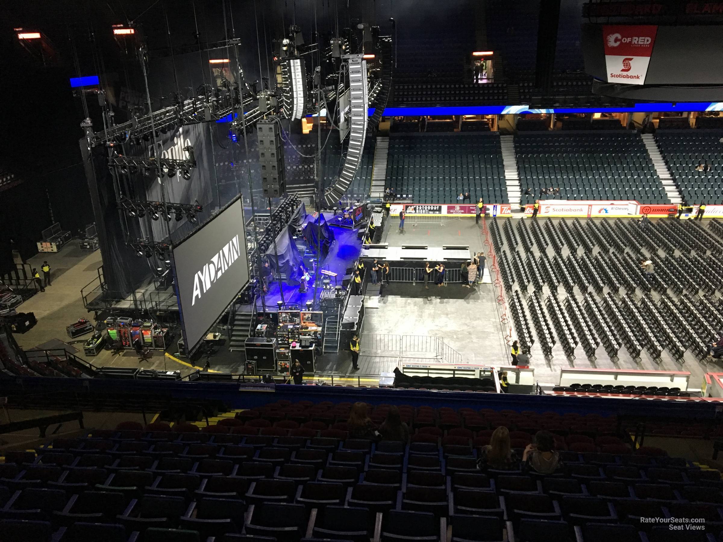 section 211, row 19 seat view  for concert - scotiabank saddledome