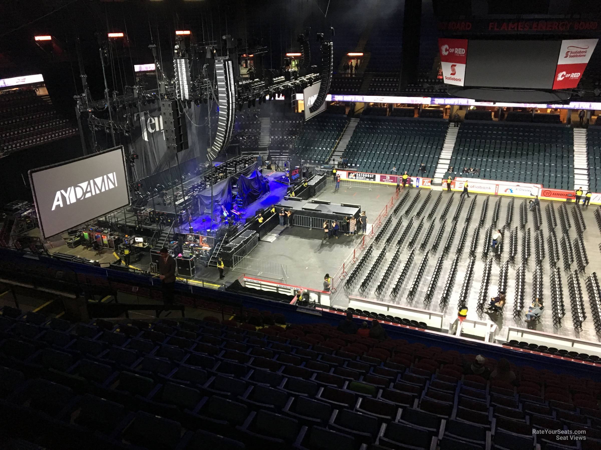 Scotiabank Saddledome Section 212 Concert Seating