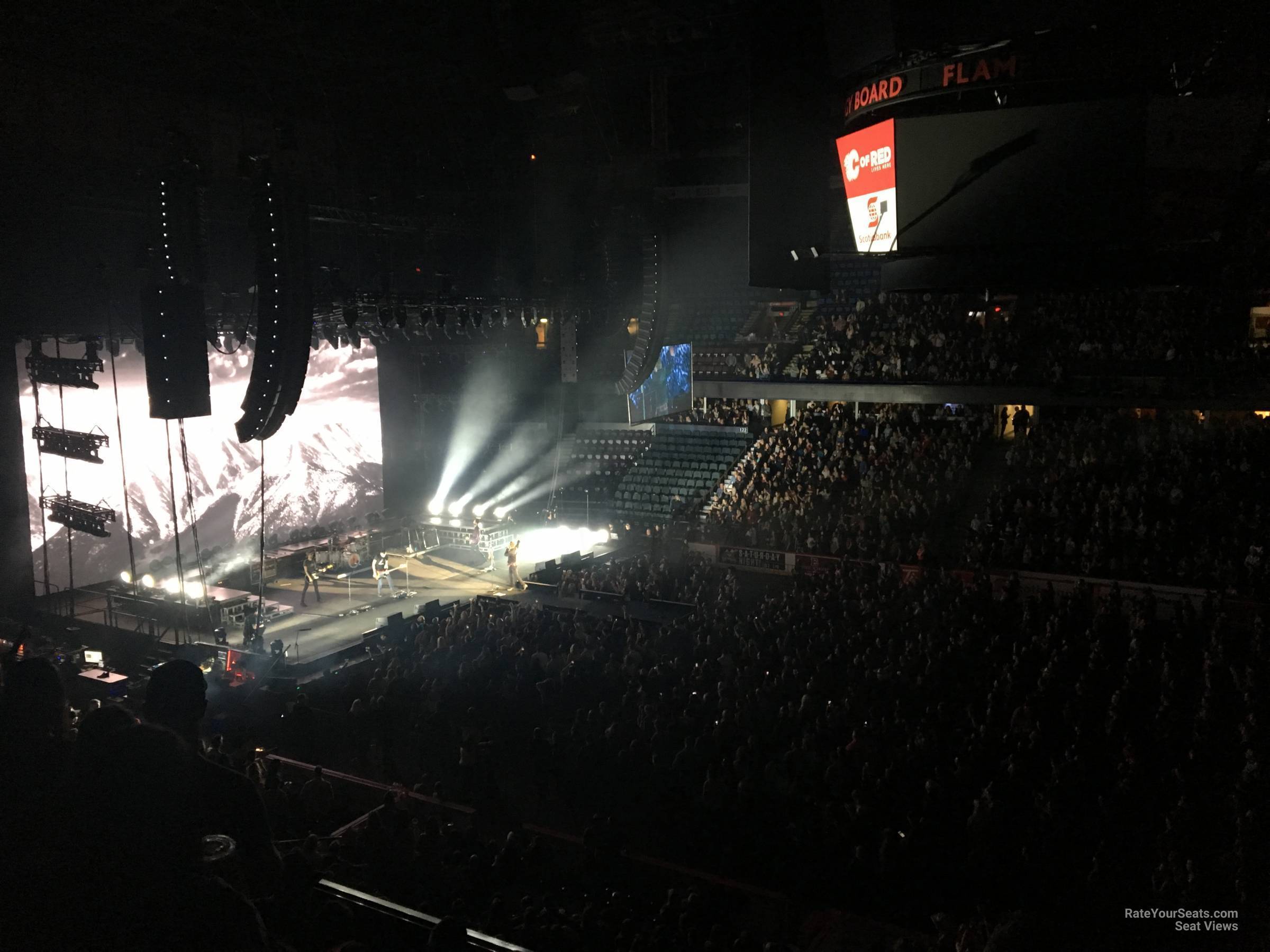 section 212, row 5 seat view  for concert - scotiabank saddledome