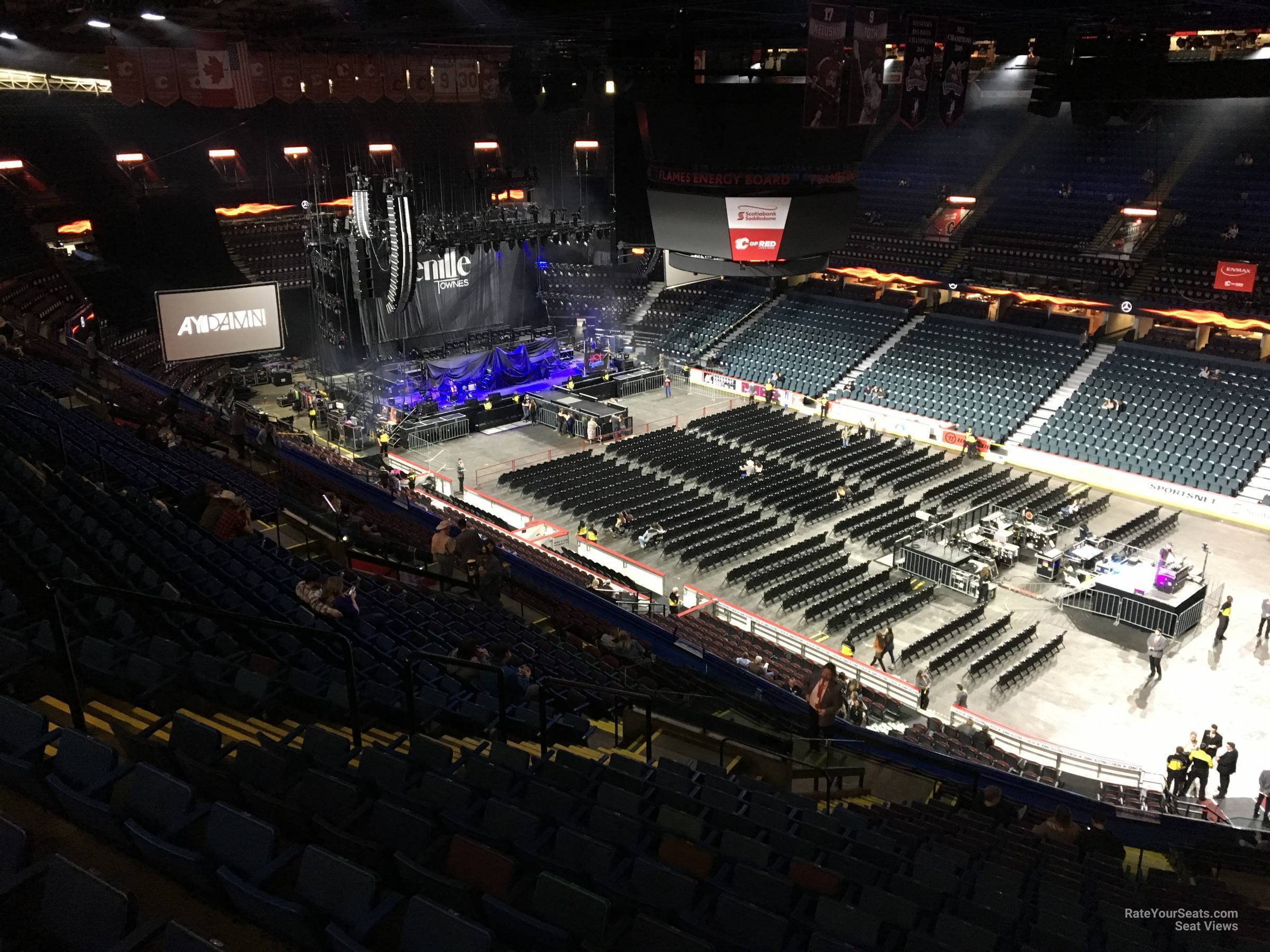 section 215, row 24 seat view  for concert - scotiabank saddledome