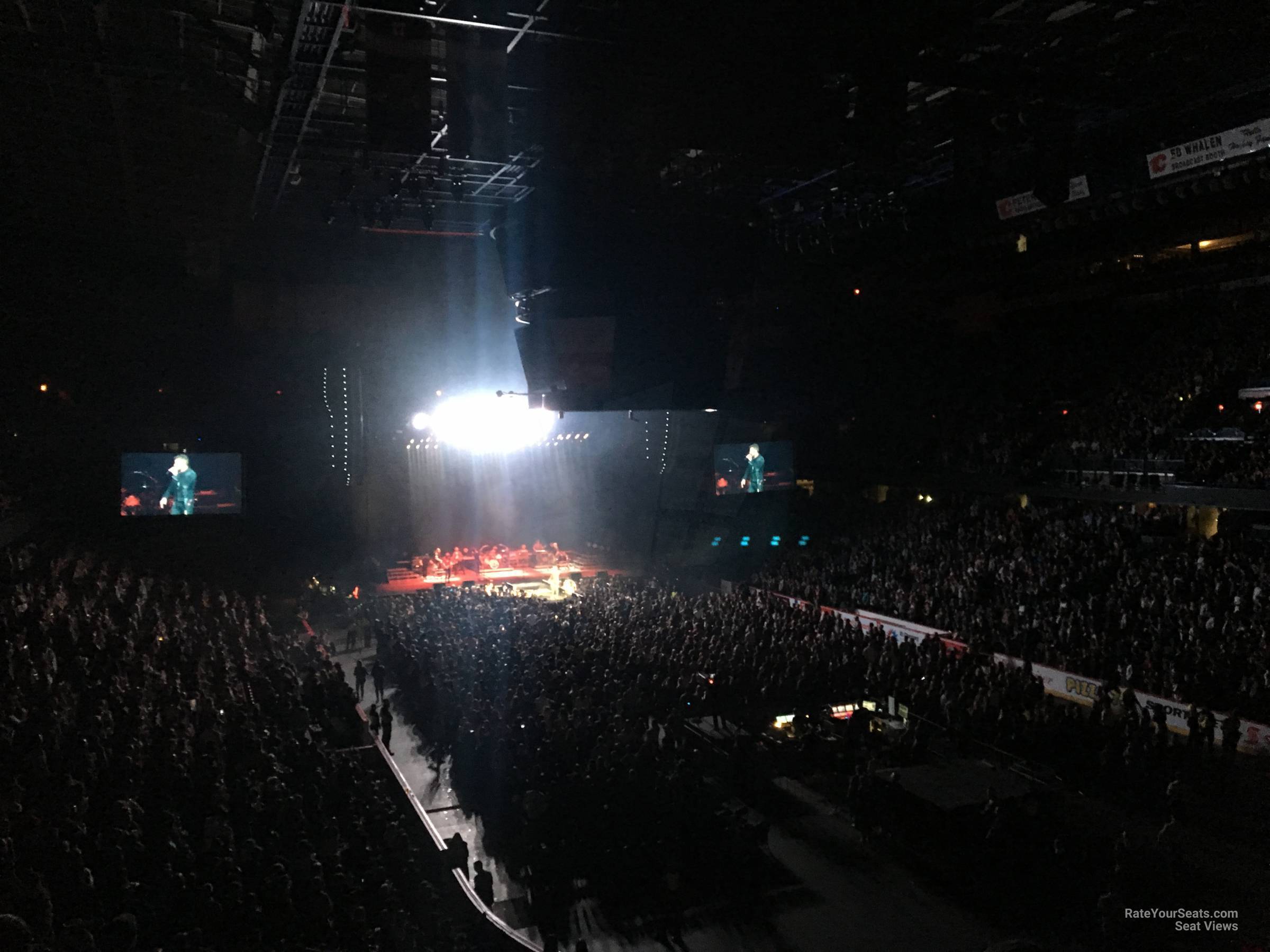 section 217, row 5 seat view  for concert - scotiabank saddledome