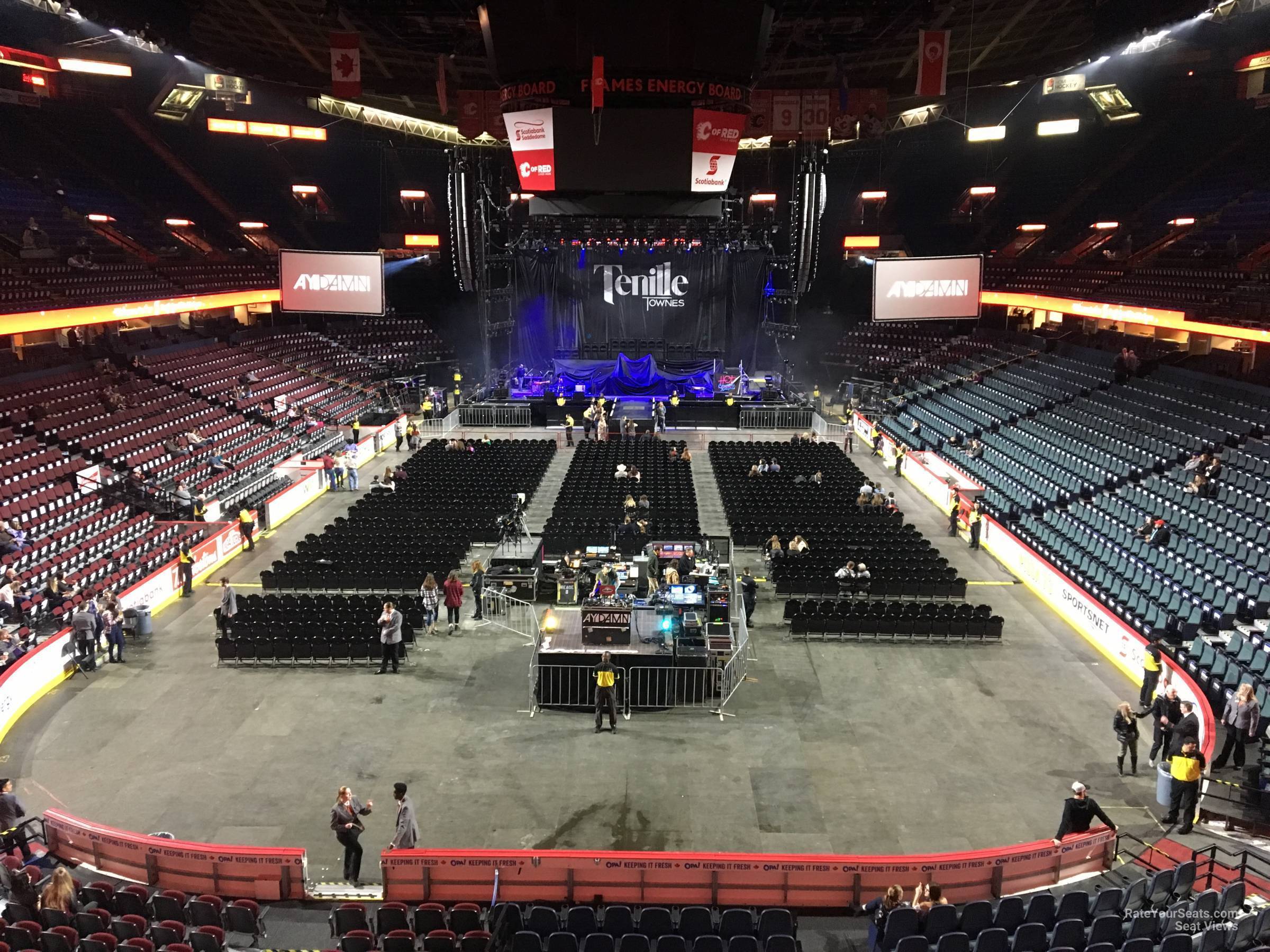 section 219, row 5 seat view  for concert - scotiabank saddledome