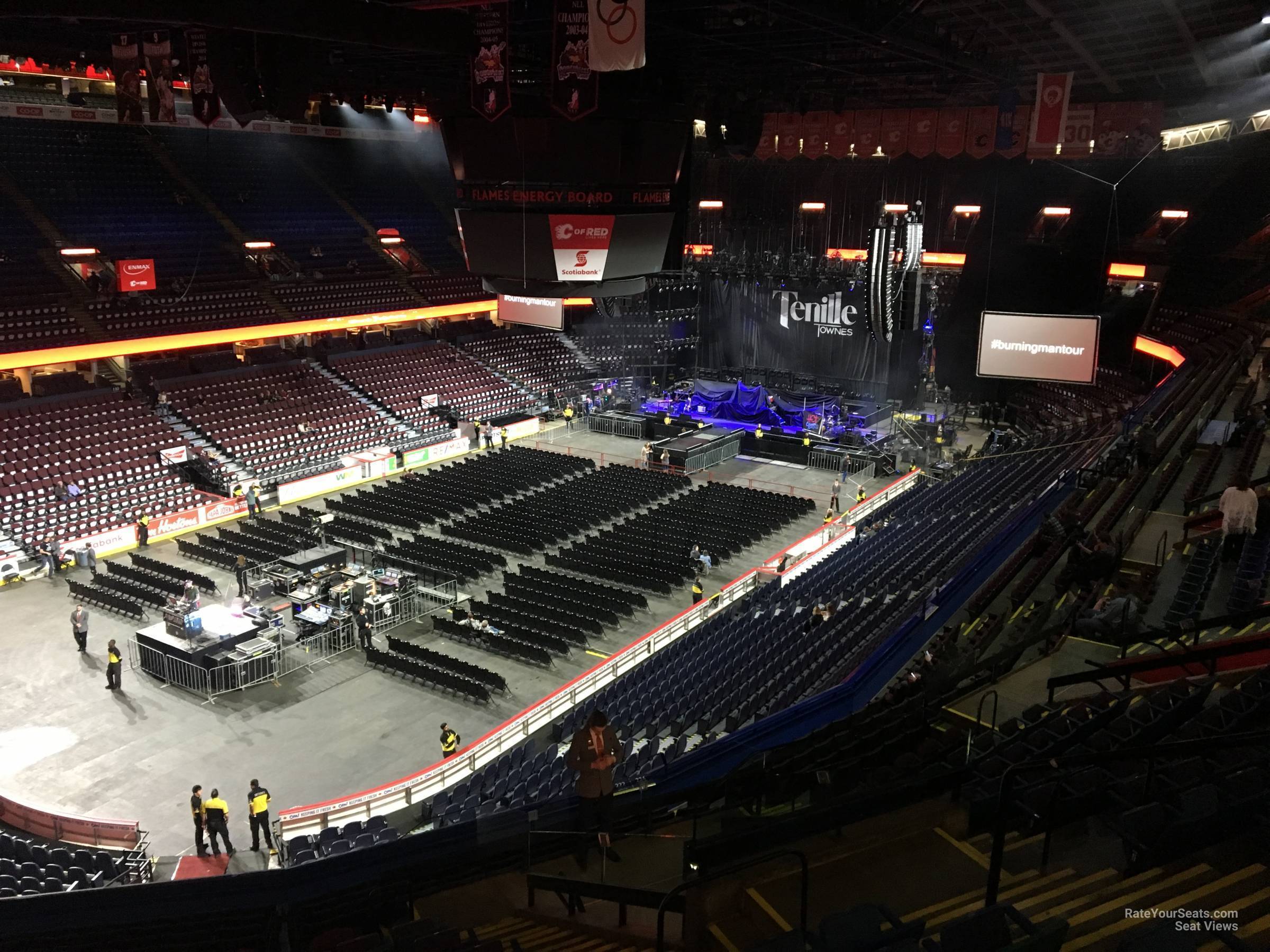 section 222, row 19 seat view  for concert - scotiabank saddledome