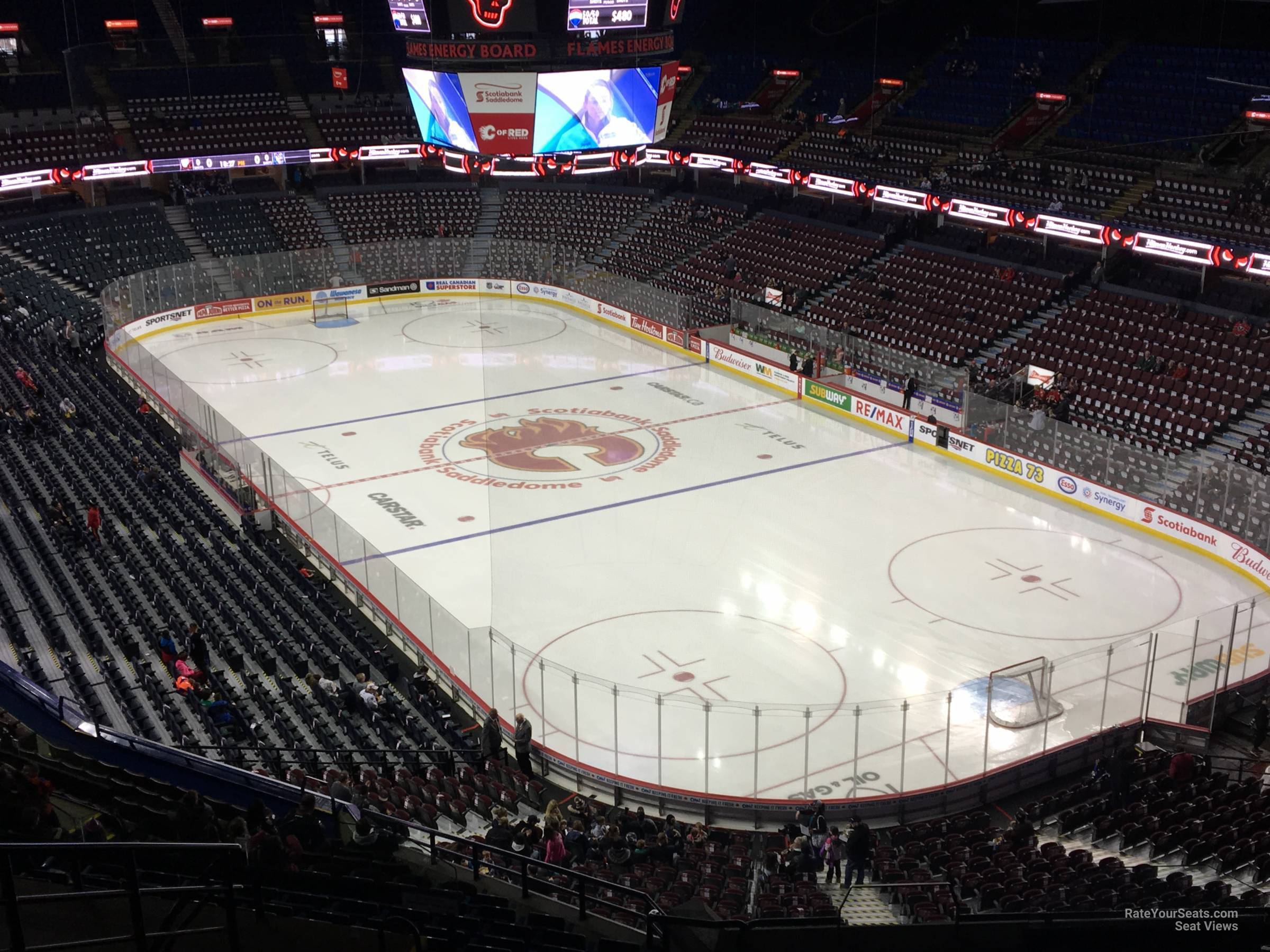 section 203, row 24 seat view  for hockey - scotiabank saddledome