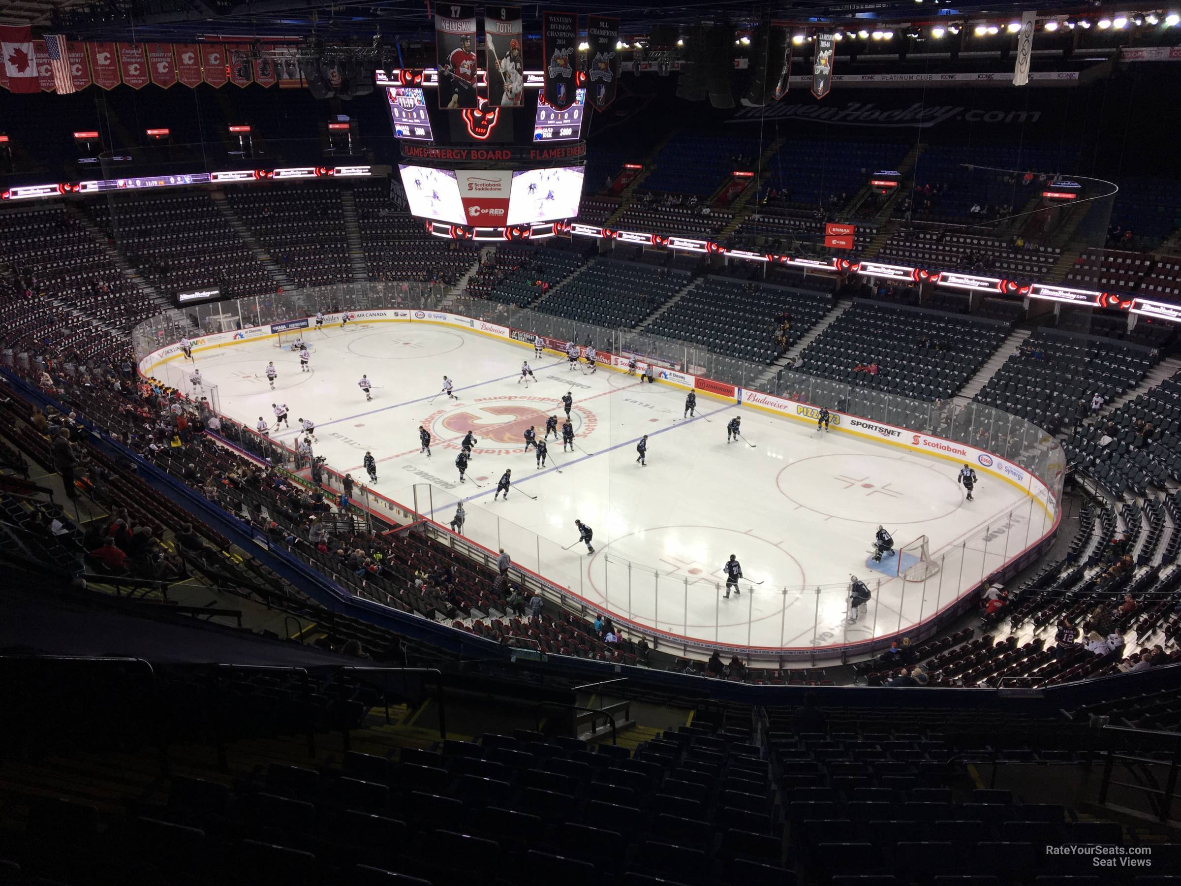 section 216, row 24 seat view  for hockey - scotiabank saddledome