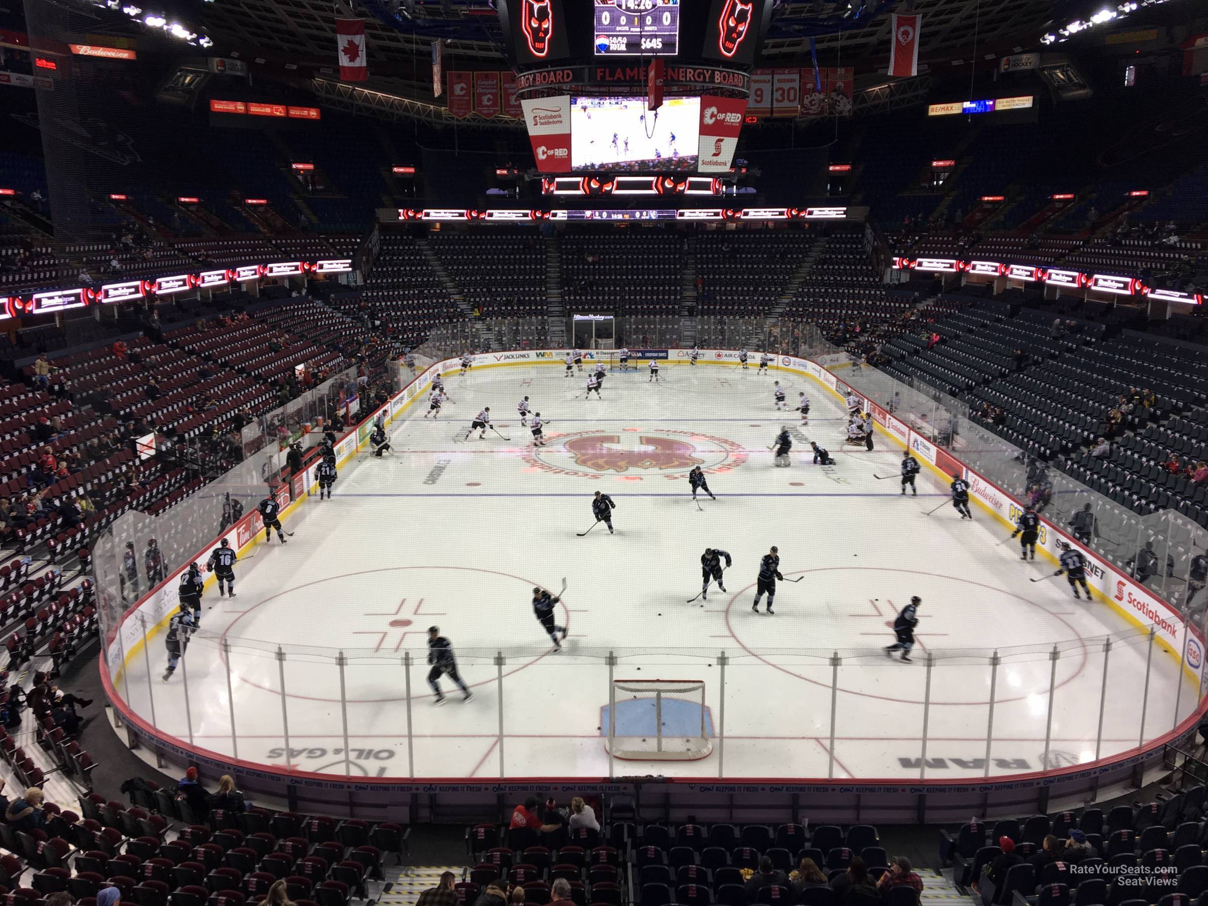 Section 219 at Scotiabank Saddledome Calgary Flames