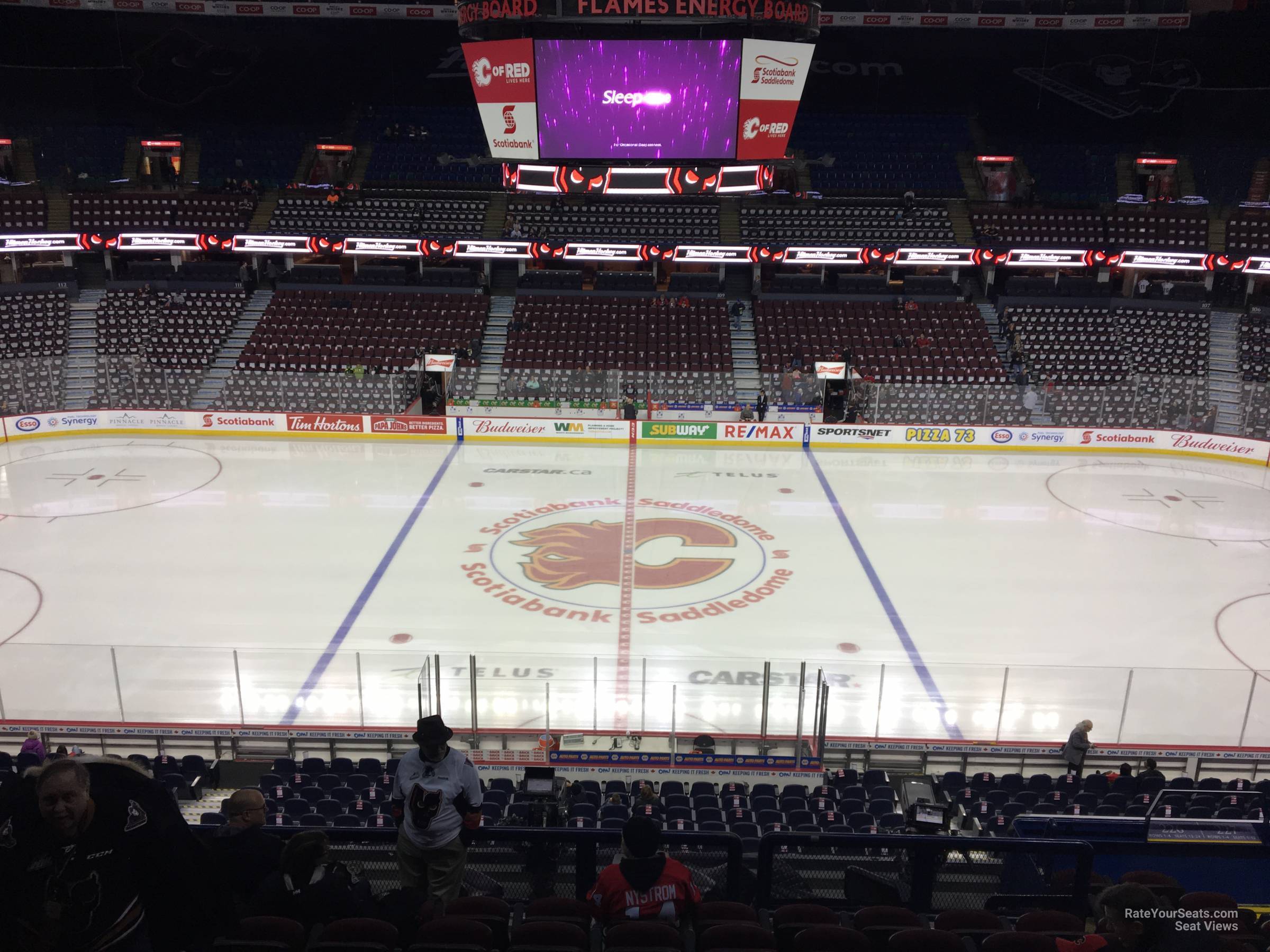 section 226, row 12 seat view  for hockey - scotiabank saddledome