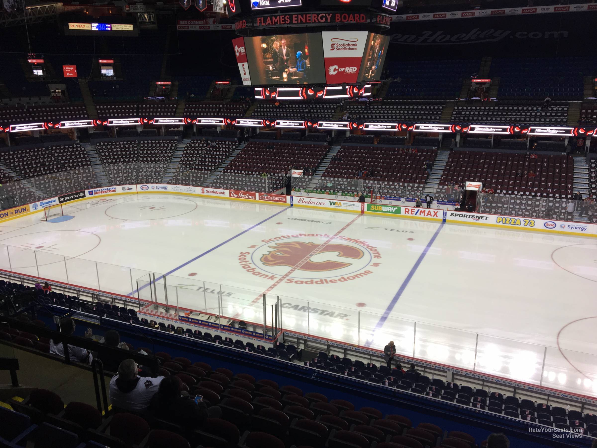 section 227, row 12 seat view  for hockey - scotiabank saddledome