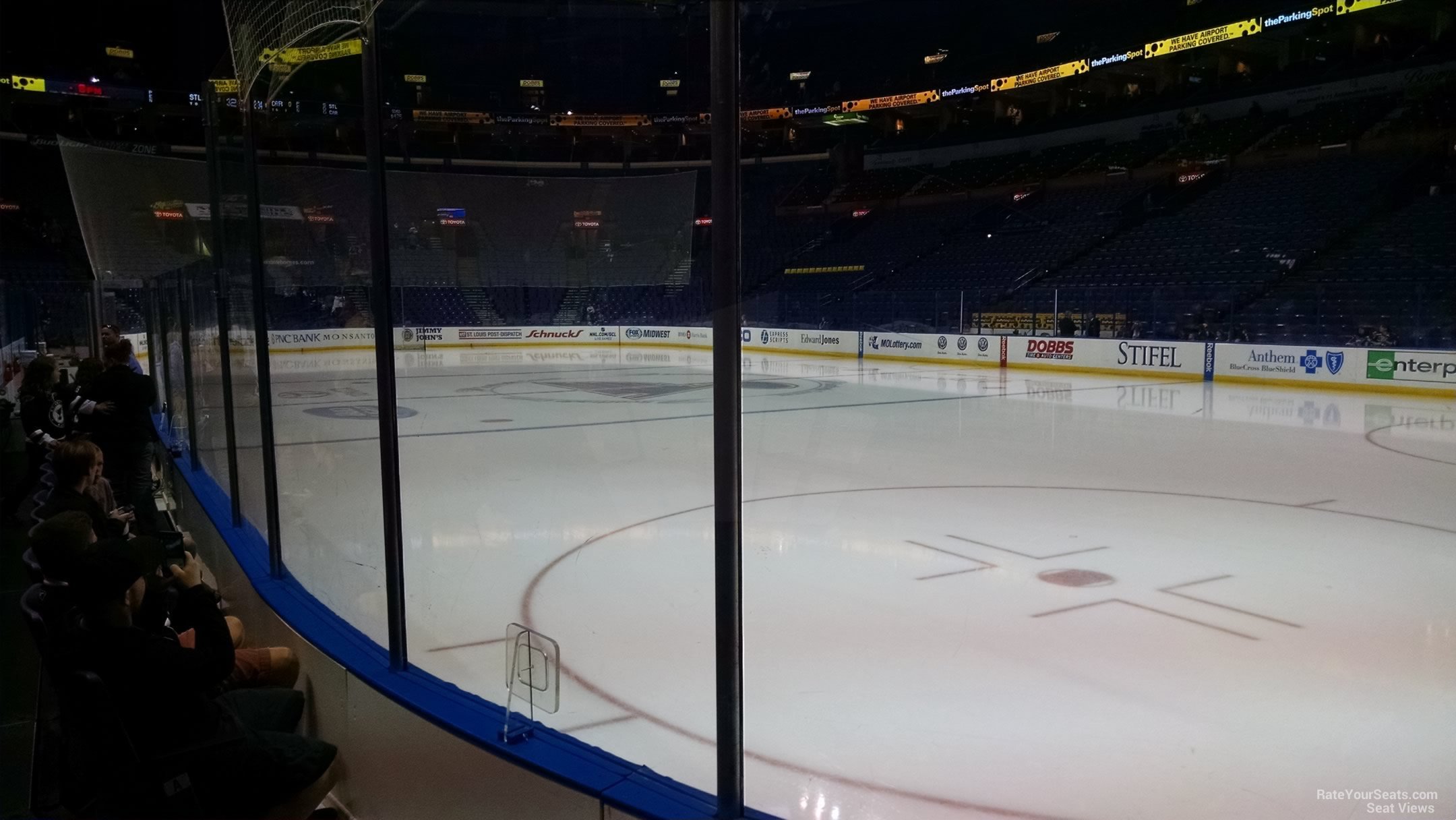 section 101, row c seat view  for hockey - enterprise center