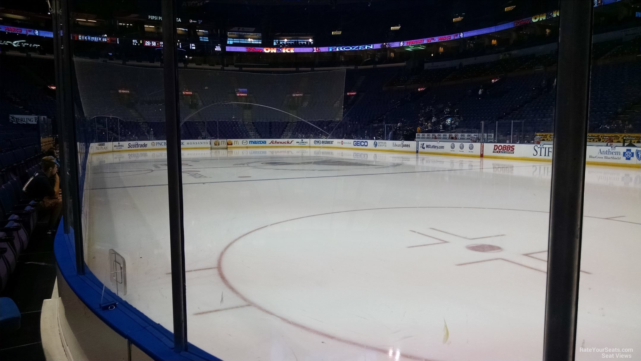section 113, row b seat view  for hockey - enterprise center