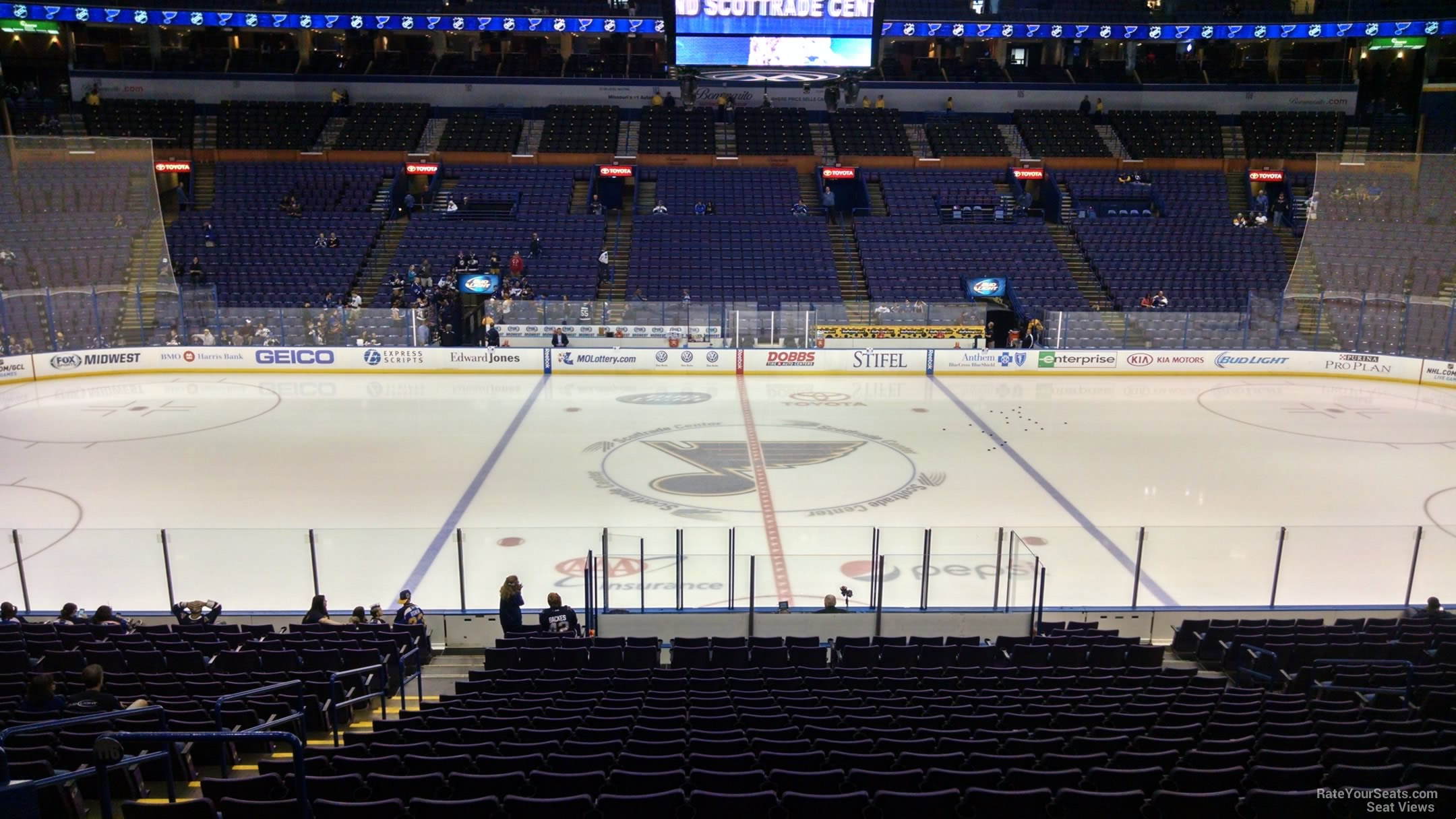 terrace 116, row bb seat view  for hockey - enterprise center