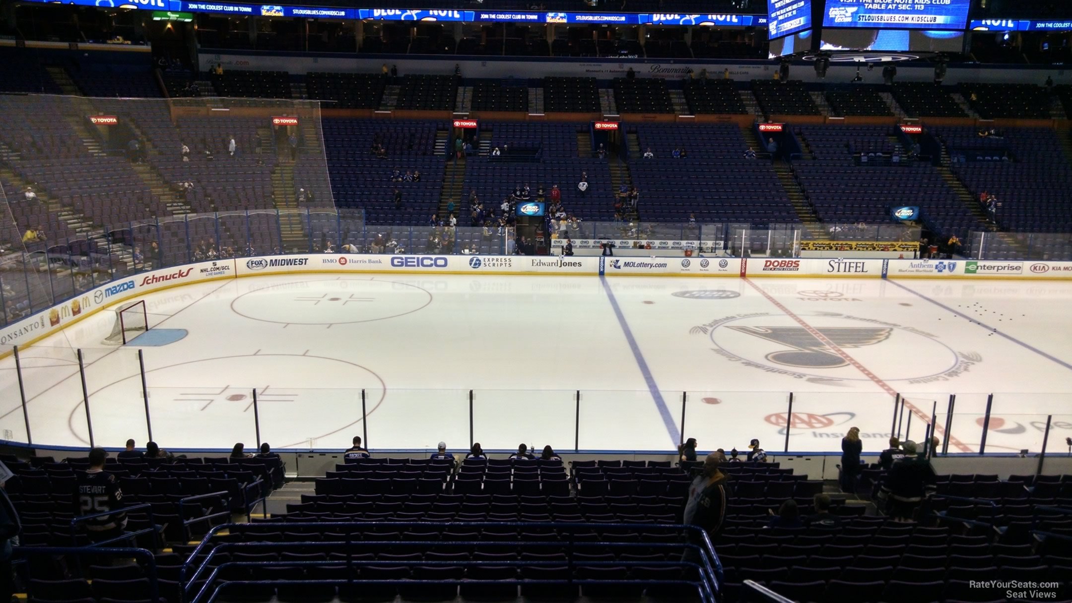 terrace 117, row bb seat view  for hockey - enterprise center