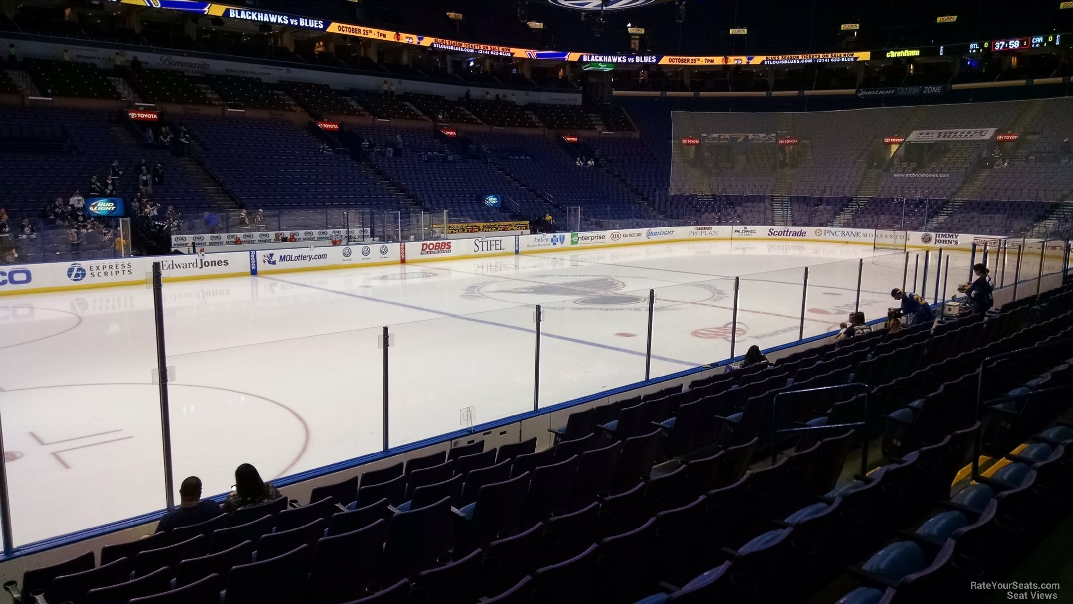 section 118, row l seat view  for hockey - enterprise center