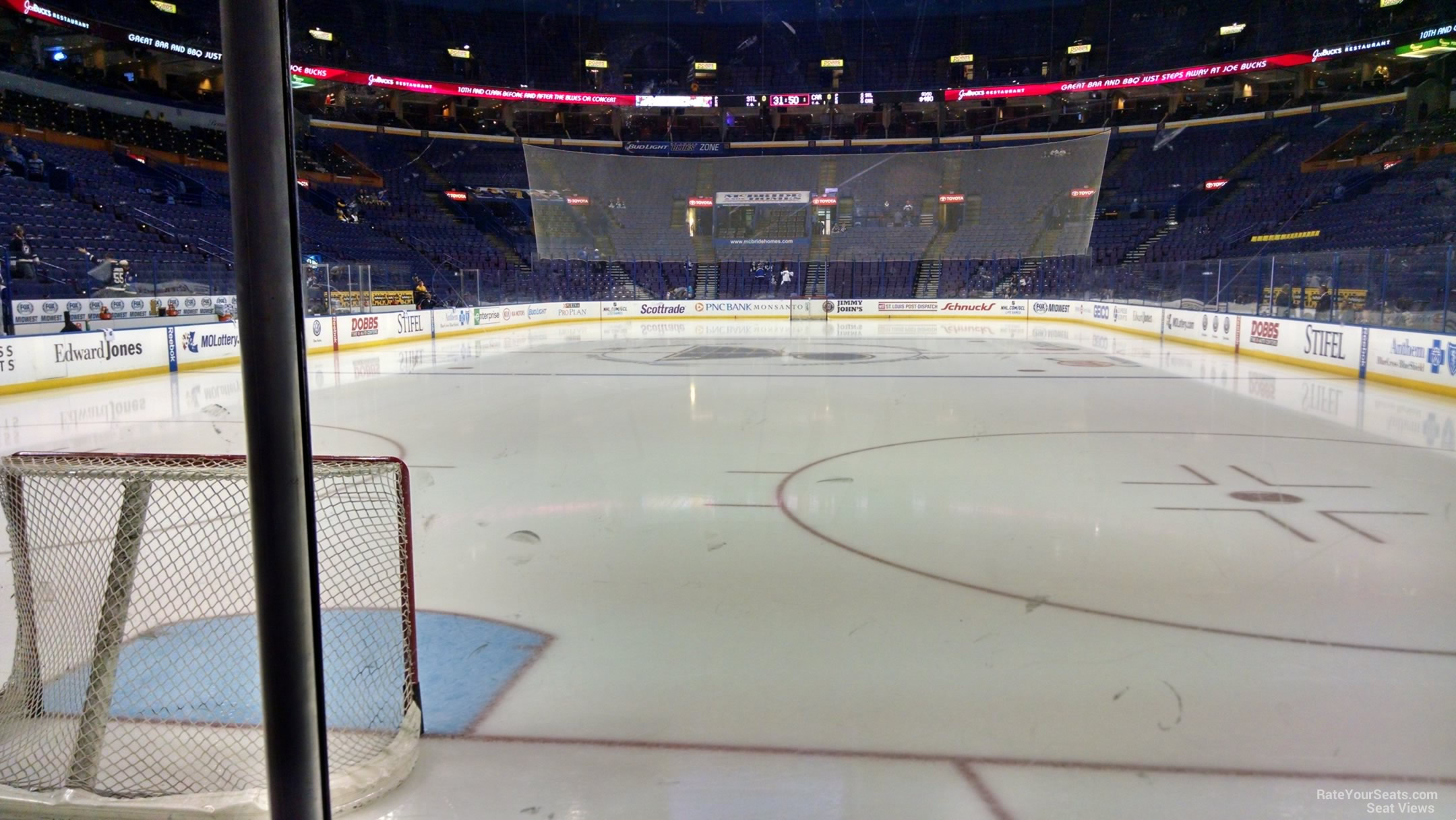 section 122, row c seat view  for hockey - enterprise center