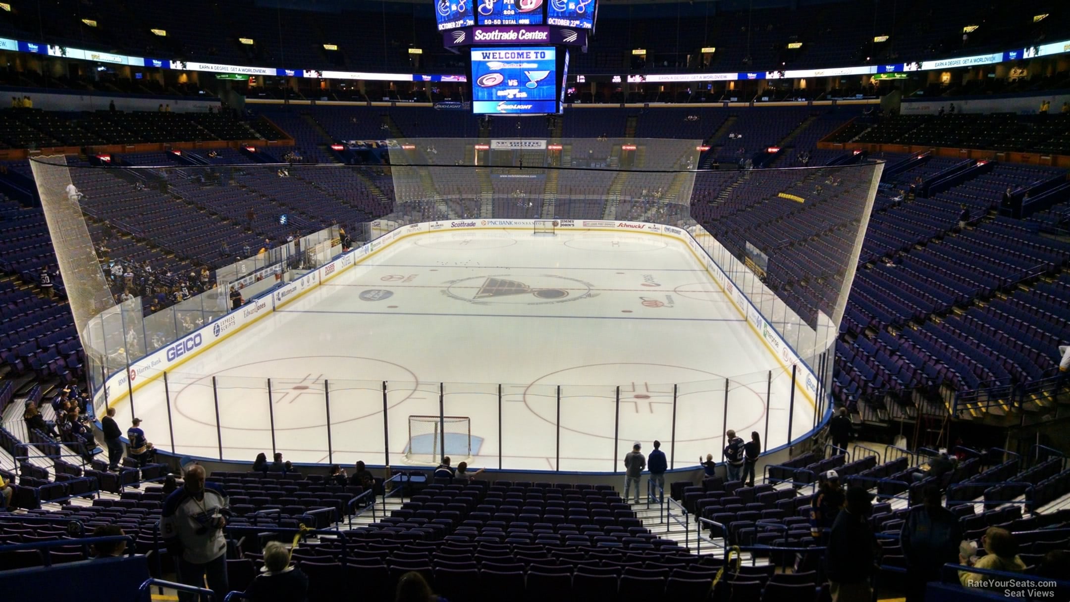 section 122, row dd seat view  for hockey - enterprise center