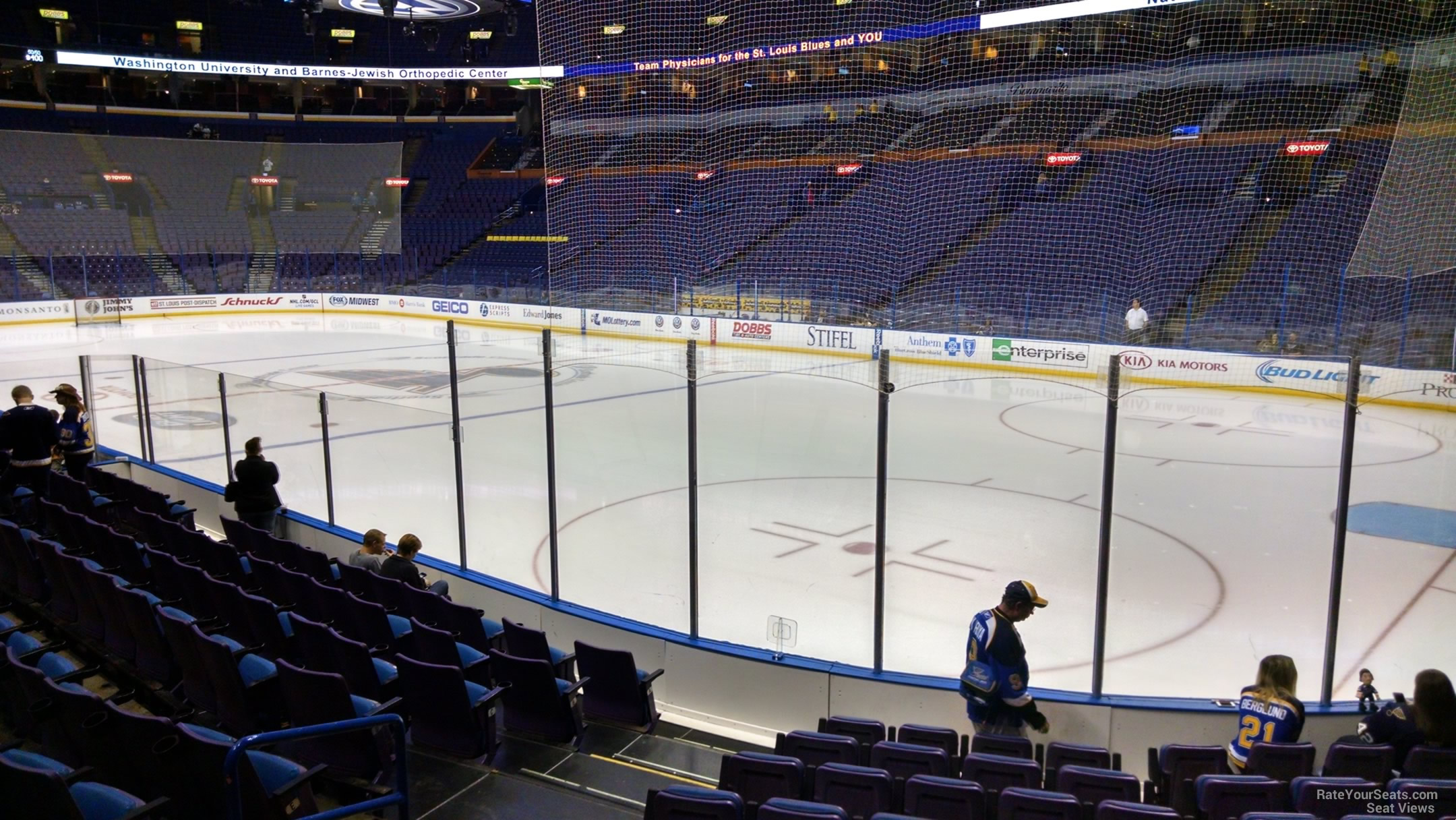 section 126, row l seat view  for hockey - enterprise center