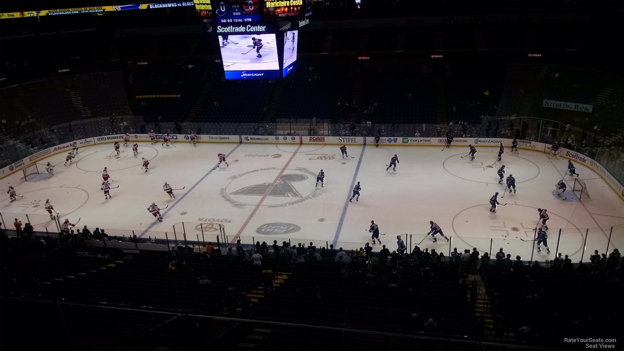section 302, row b seat view  for hockey - enterprise center