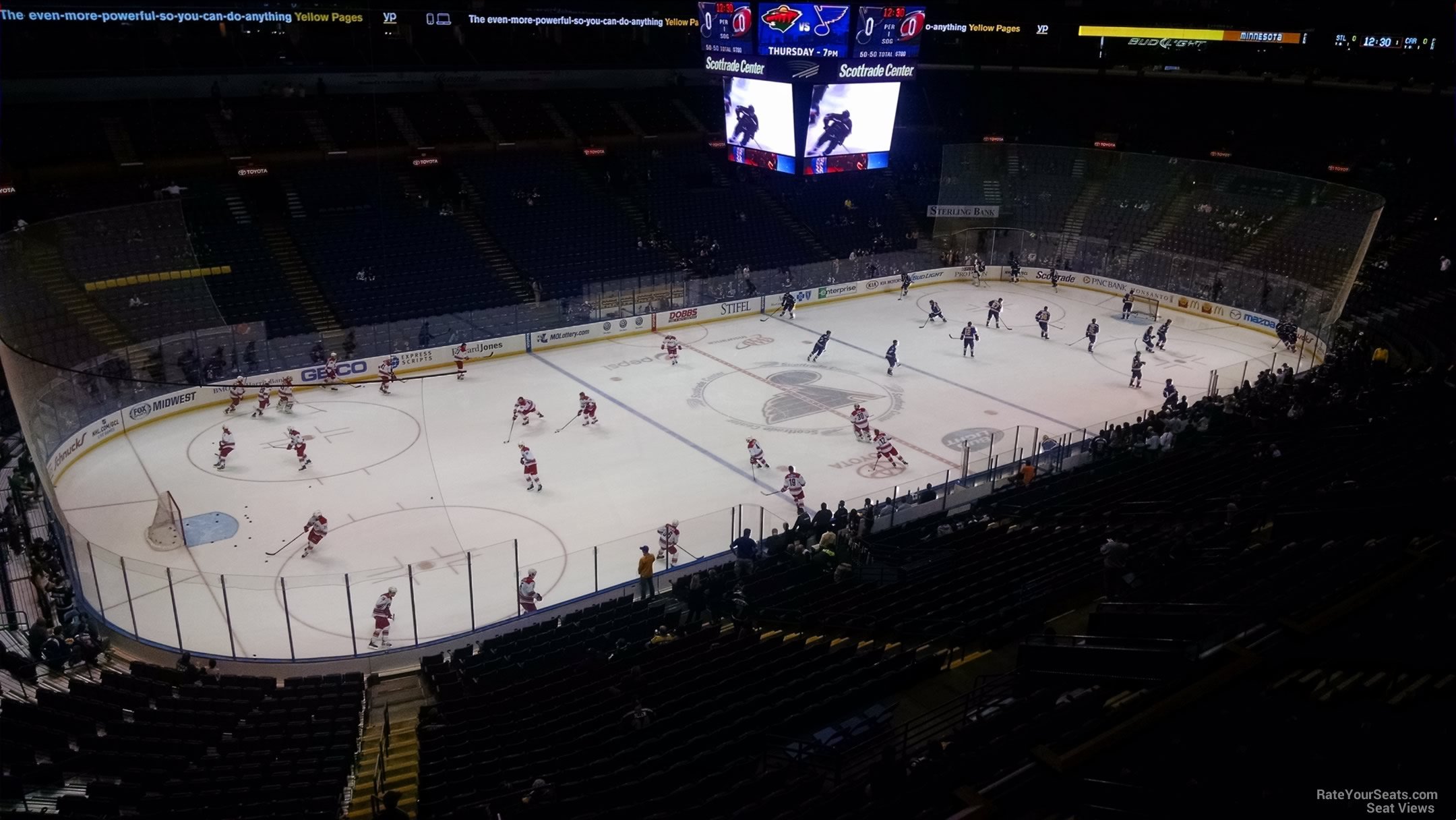 section 306, row a seat view  for hockey - enterprise center