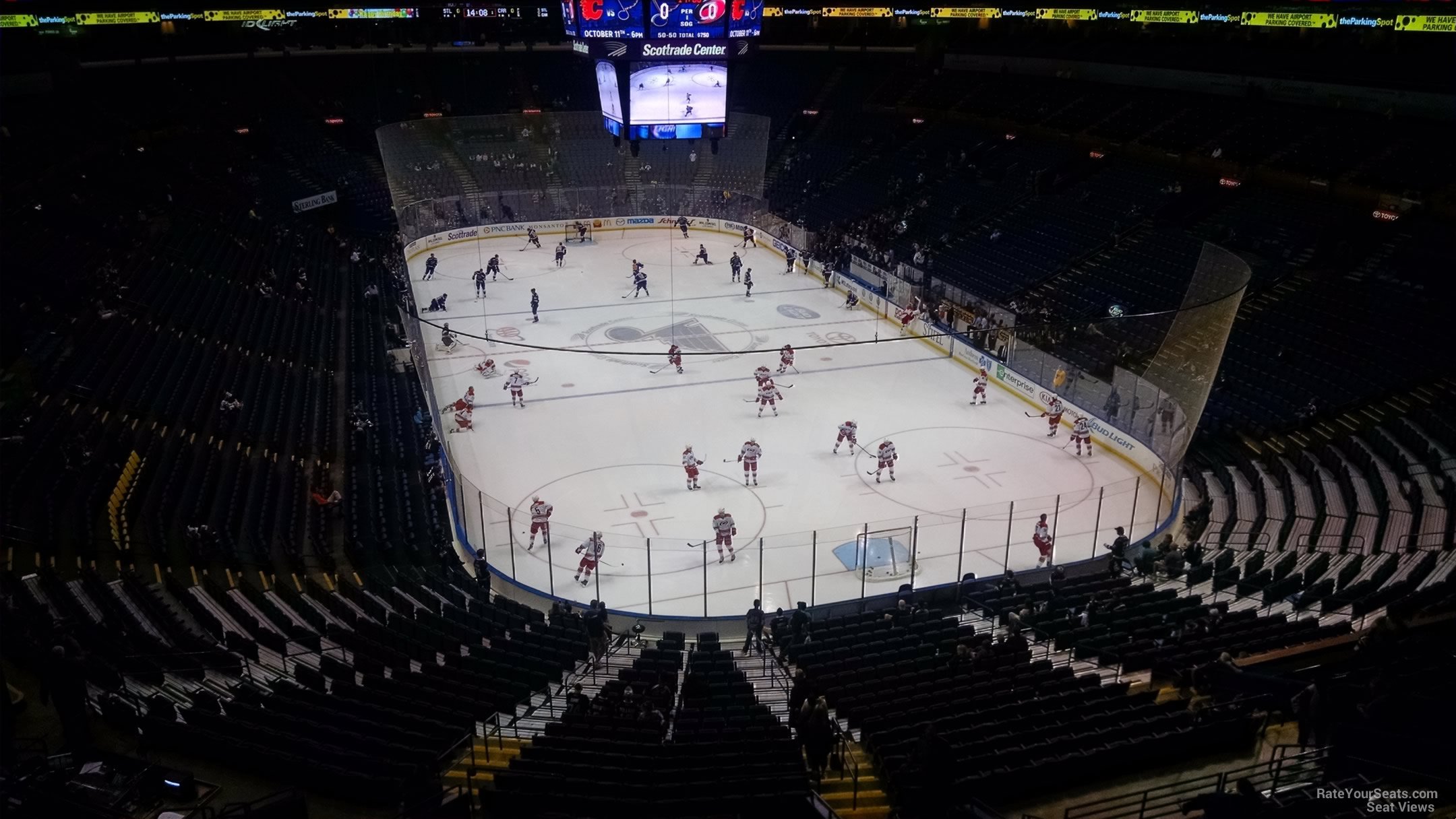 section 313, row a seat view  for hockey - enterprise center